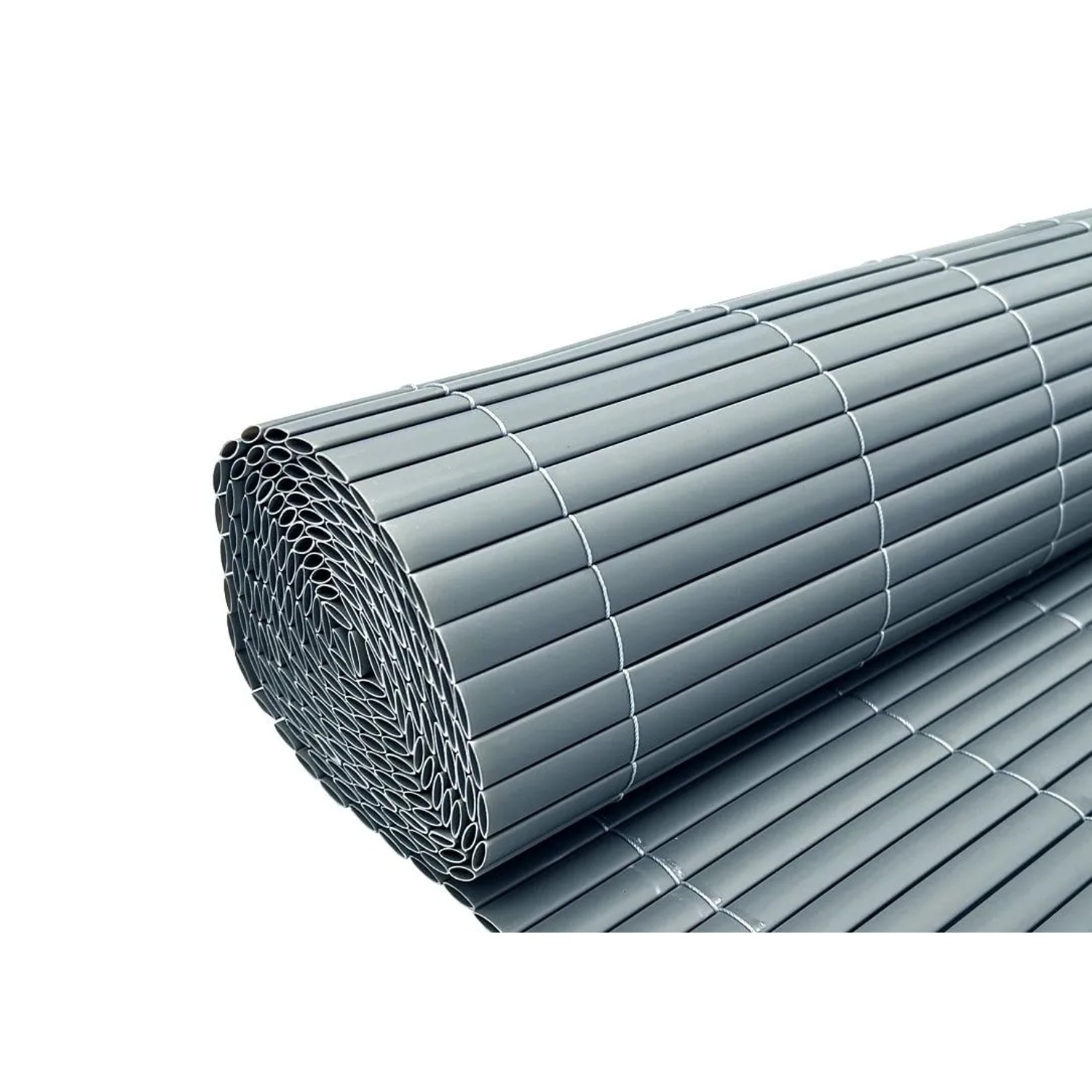 Outgarden PVC-Sichtschutzzaun Sichtschutzmatte Grau 500 x 150 cm