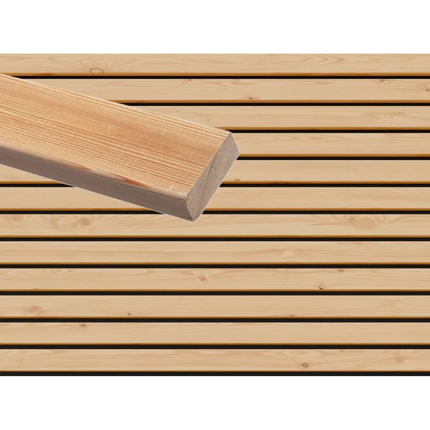 Woodtex Fassadenverkleidung Sibirische Lärche Rhombusprofil 20 mm Stark 5,8 cm Breit 400 cm Lang Inhalt 4