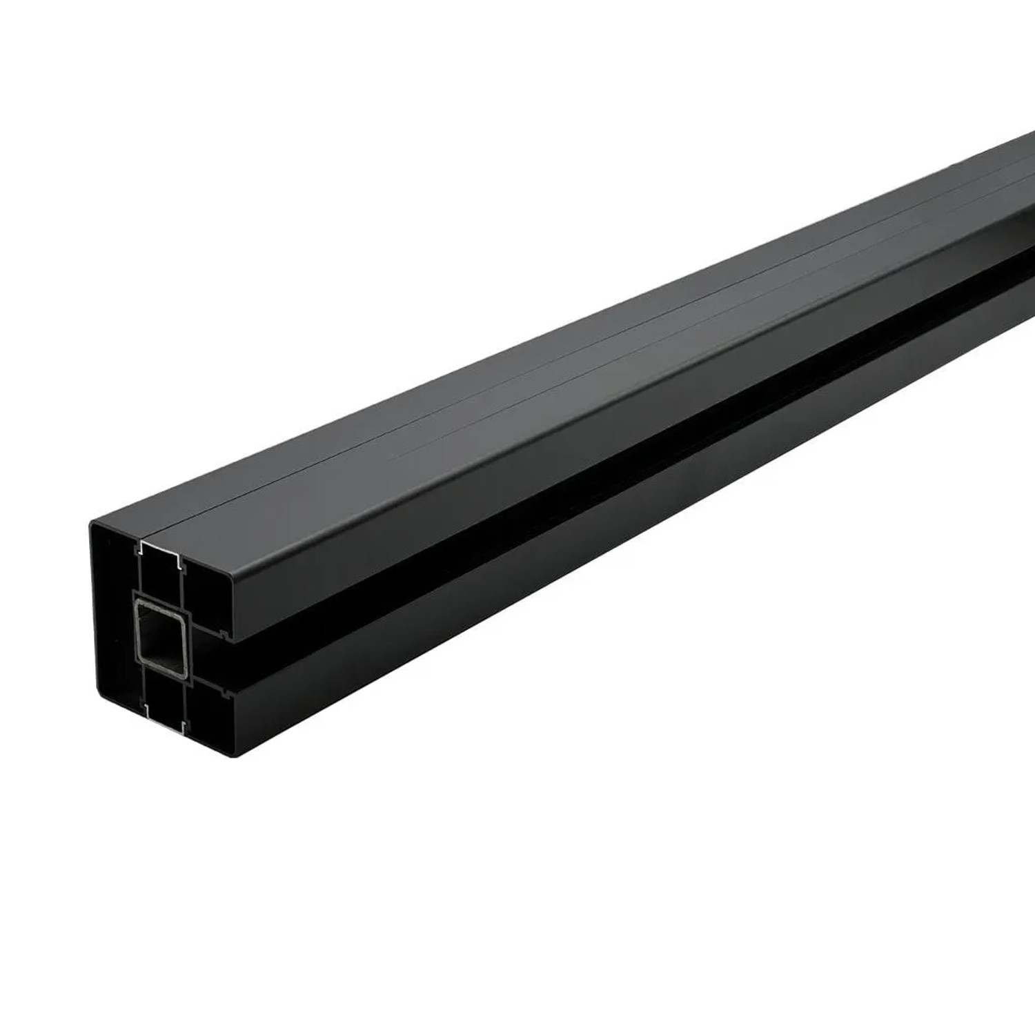 Outgarden Zaunpfosten Anthrazit 183 cm Alupfosten zum Aufdübeln für Steckzaun