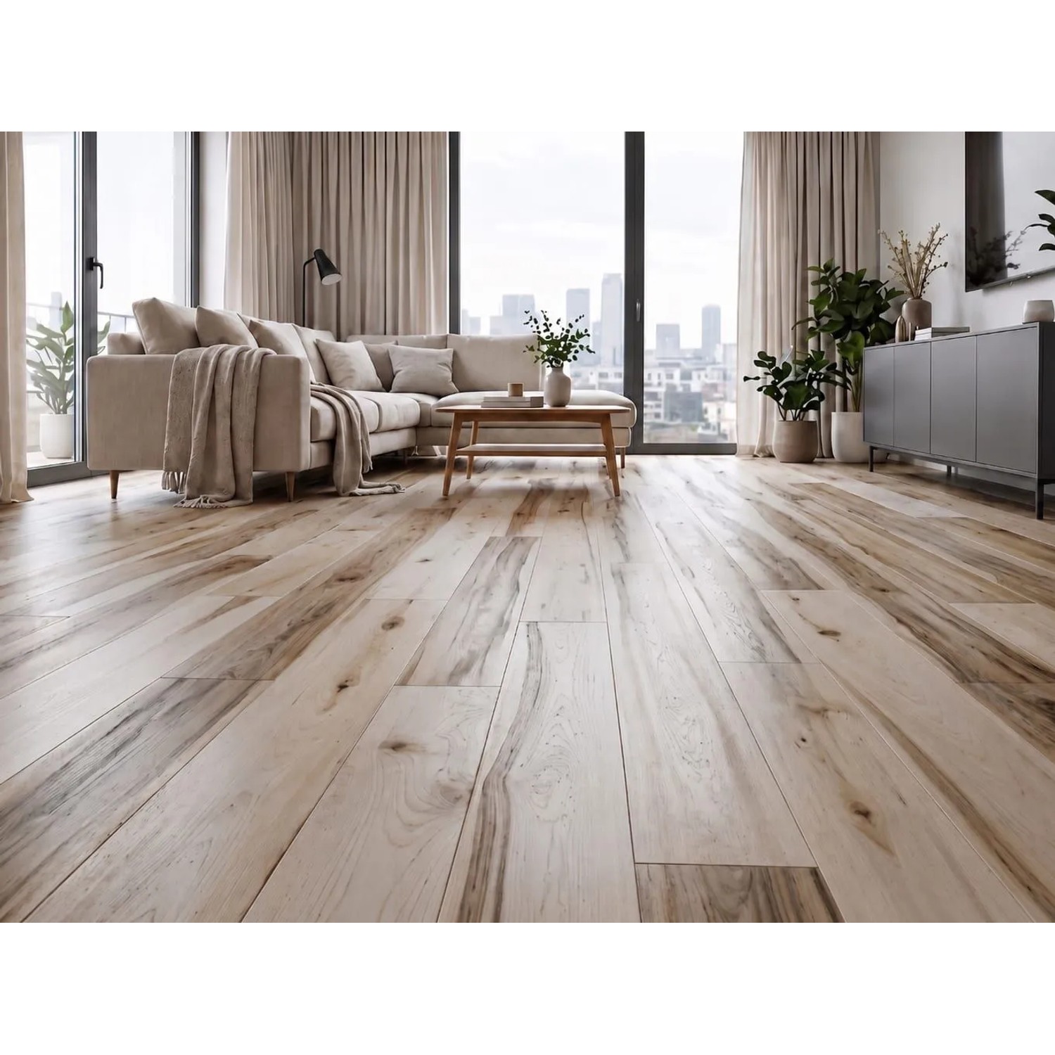 Timefloor Massivholzdiele Ahorn Abcd Naturbelassen 12,7 cm Breit