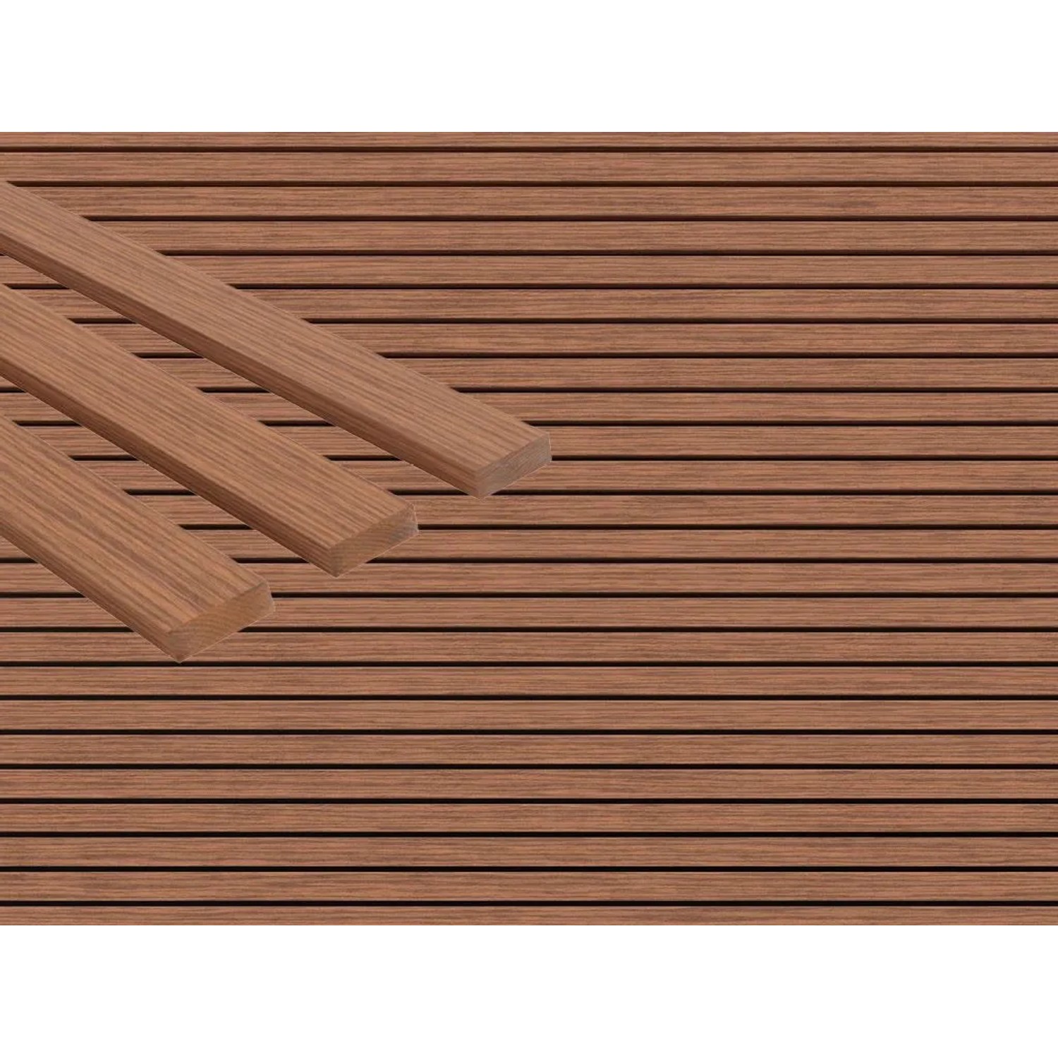 Woodtex Fassadenverkleidung Cumaru KD Rhombusprofil 20 mm Stark 6,5 cm Breit 335 cm Lang Inhalt 3,35