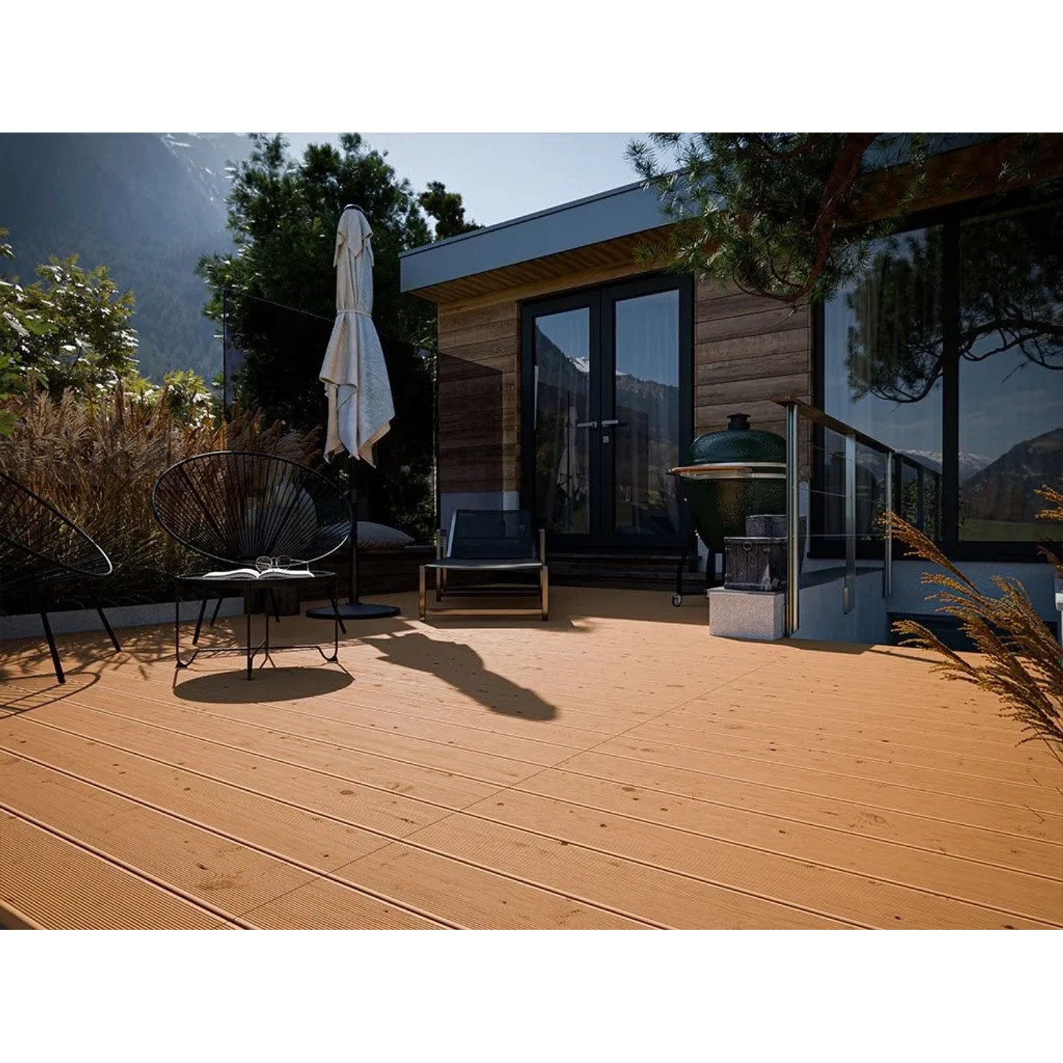 Woodtex Terrassendiele Kanadische Lärche 259 cm Lang