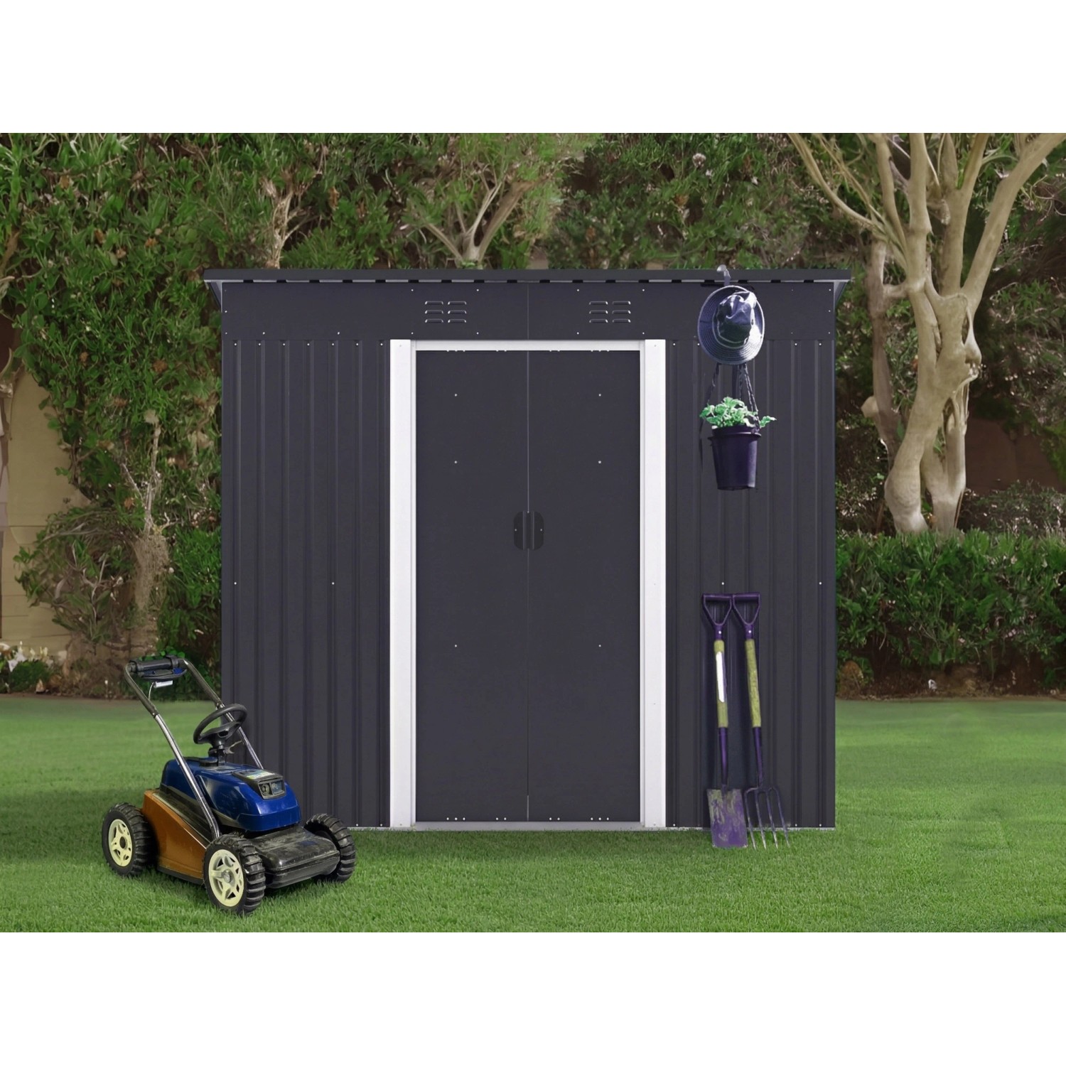 Outgarden Metall-Gerätehaus Smart Anthrazit