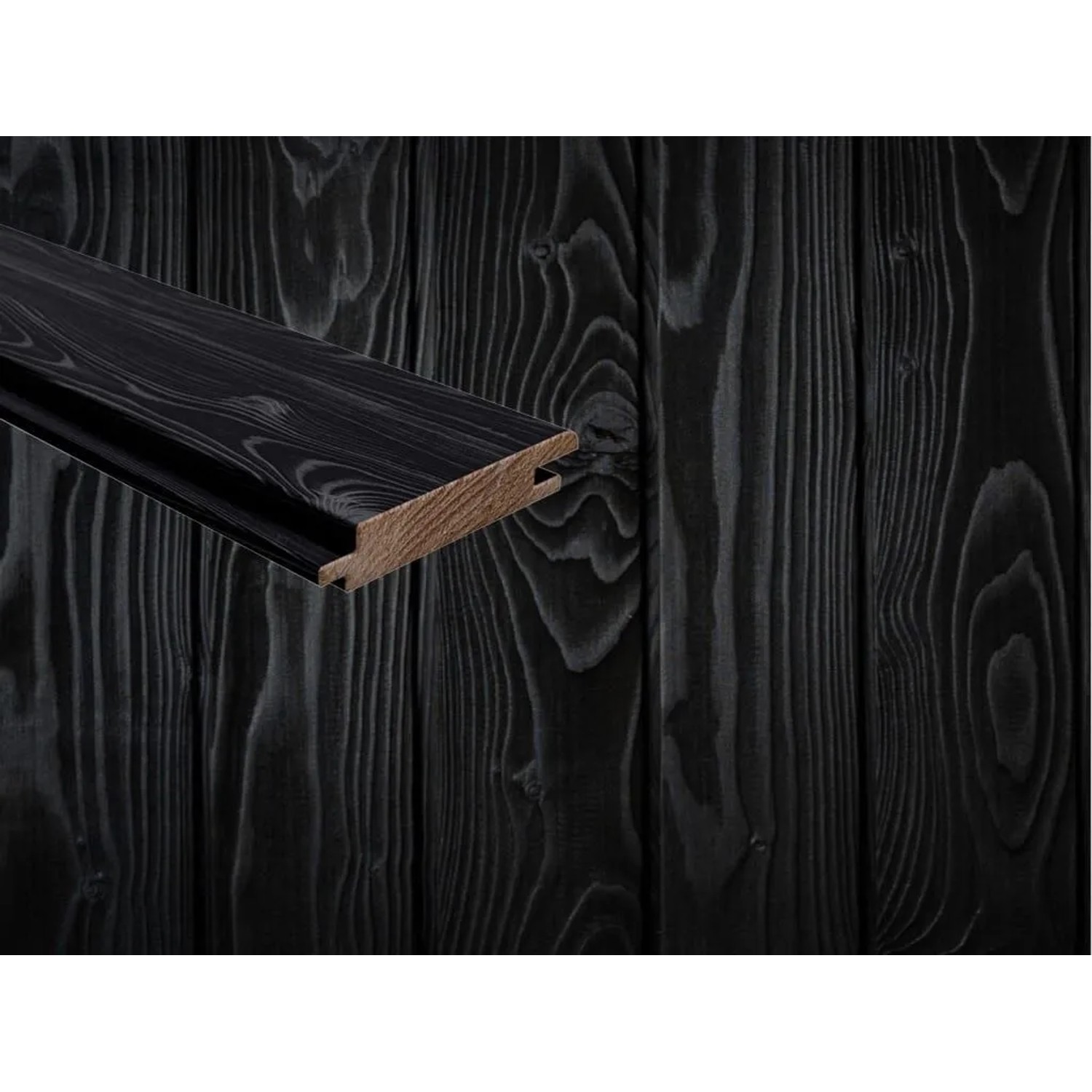 Outgarden Fassadenverkleidung Europäische Lärche Schwarz DRAGONwood