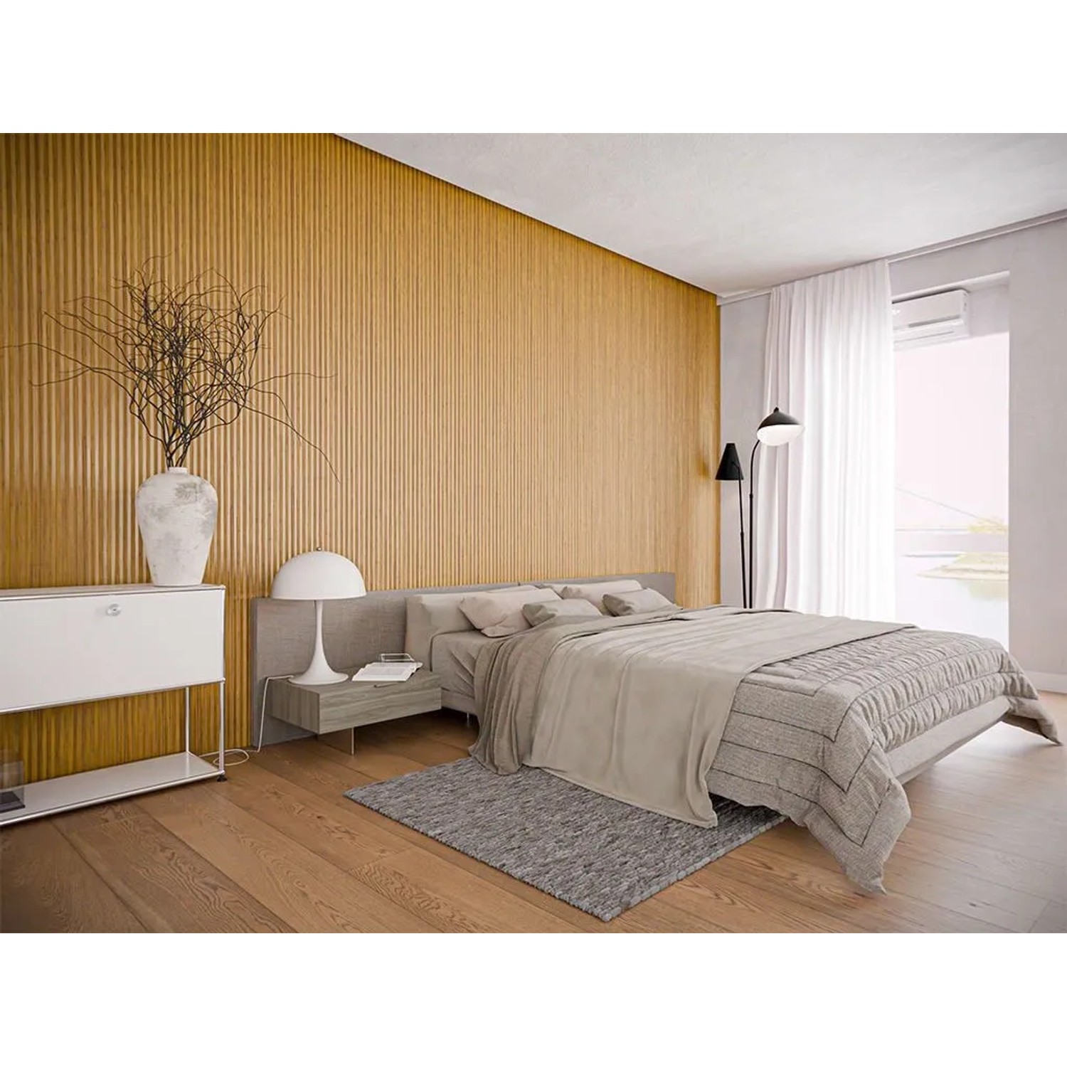 Timeless Living Wandverkleidung Bambus UV-lackierte Oberfläche
