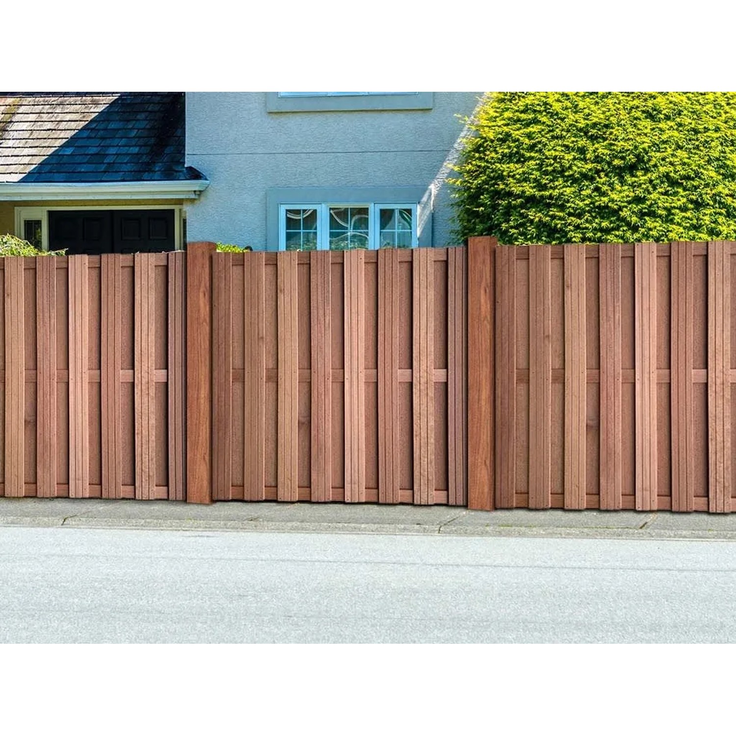Woodtex Sichtschutzzaun Keruing Premium