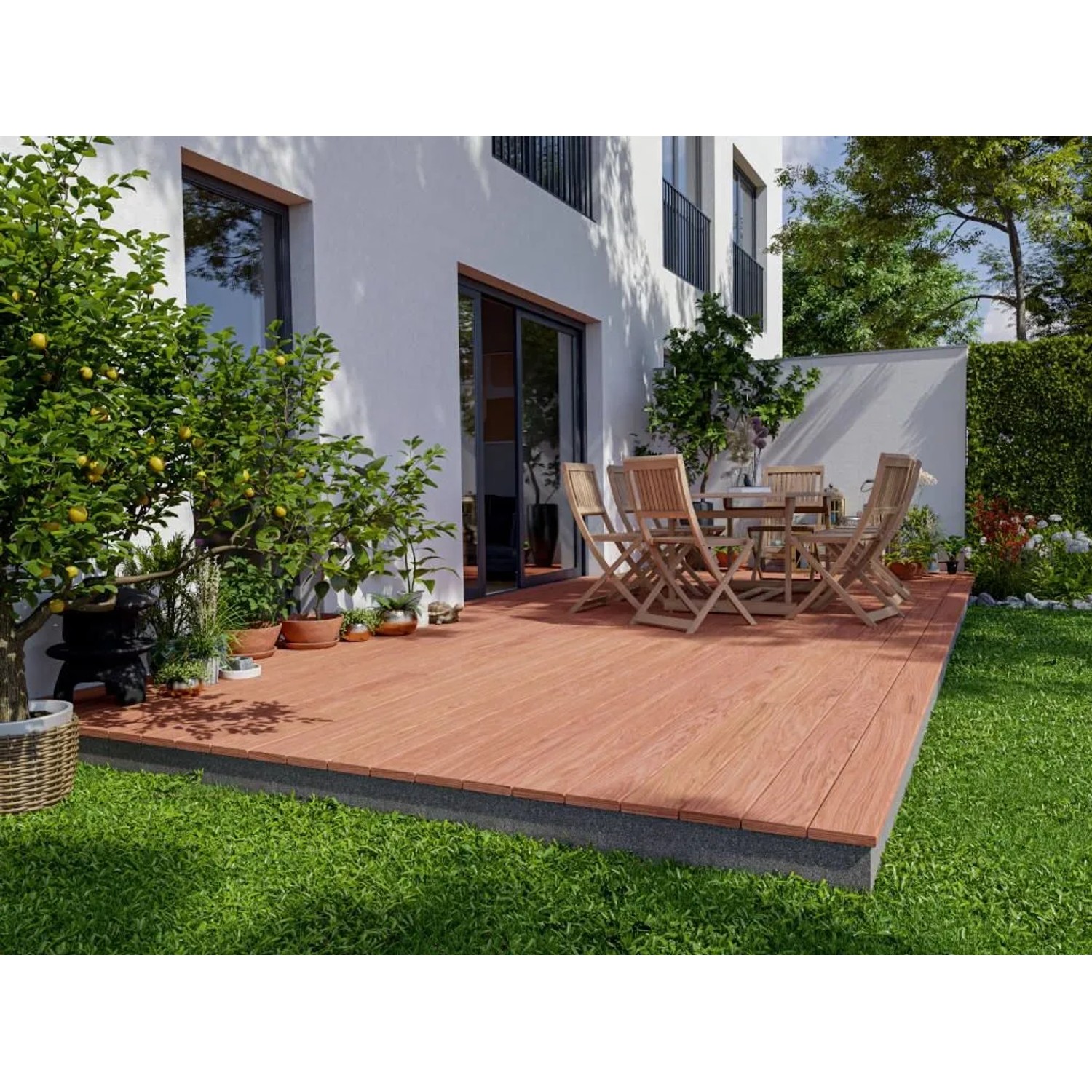 Woodtex Terrassendiele Jatoba Brasilianische Kirsche 245 cm Lang