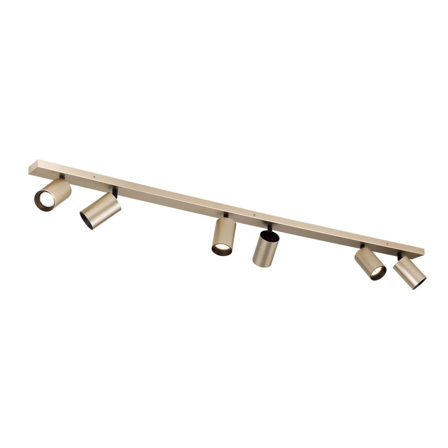 Orion Leuchten Strahler 6-flammig GU10 Schwenkbar 130 cm Gold Matt