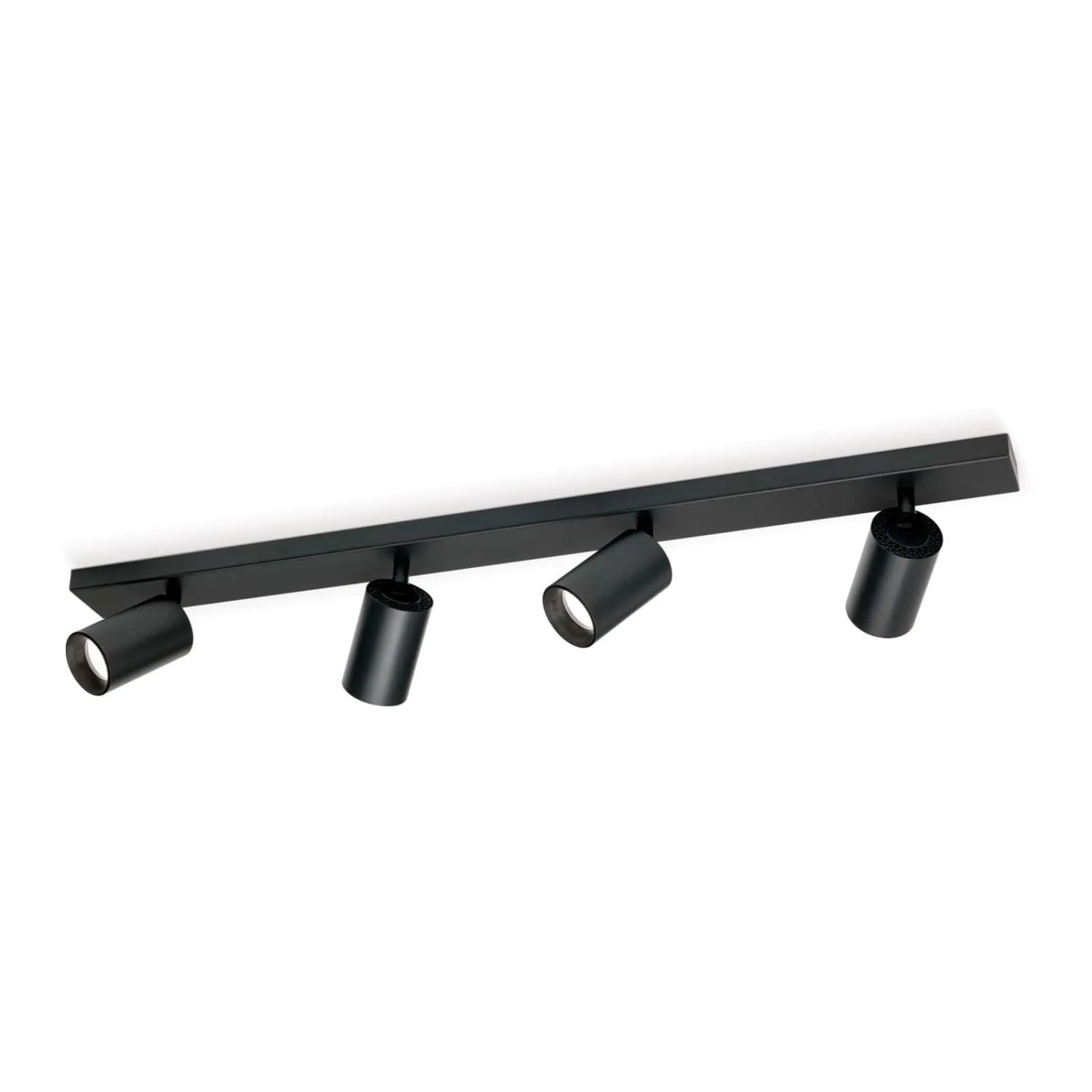 Orion Leuchten Strahler 4-flammig GU10 Schwenkbar 80 cm Schwarz