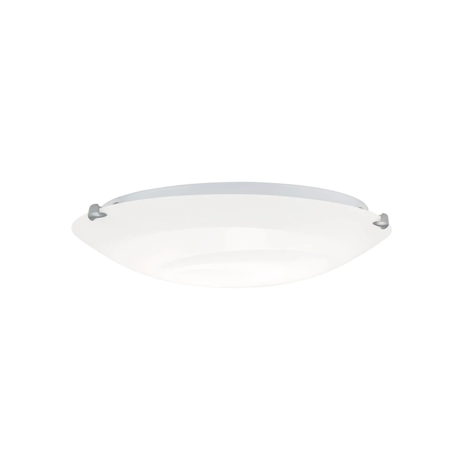 Orion Leuchten Deckenleuchte Opalglas mit Muster 40 cm Chrom