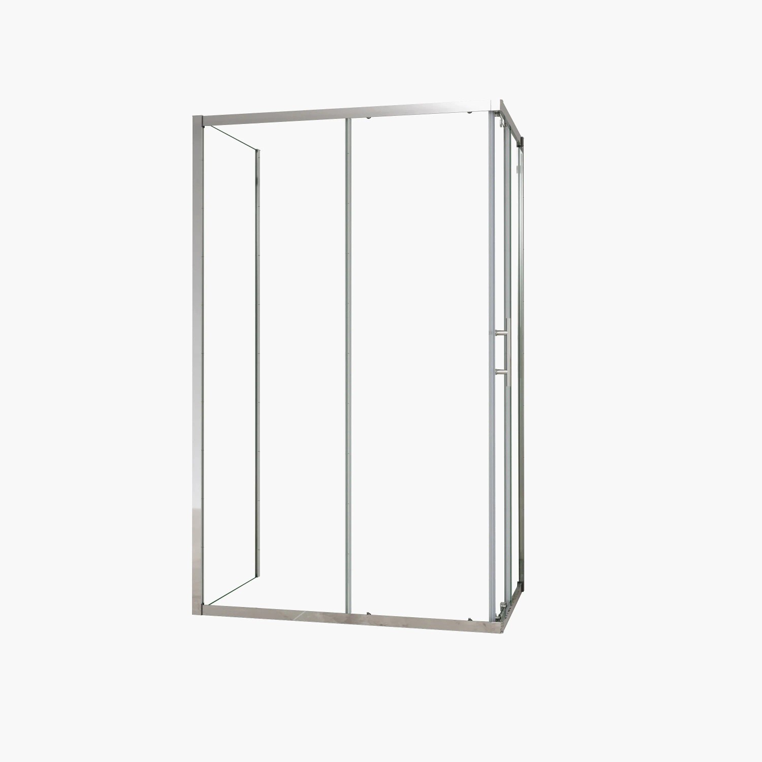 Duschparadies U Duschkabinen 90x90x90x185cm Duschen Schiebetür 6mm Glas Hochglanz Verchromt Eckdusche