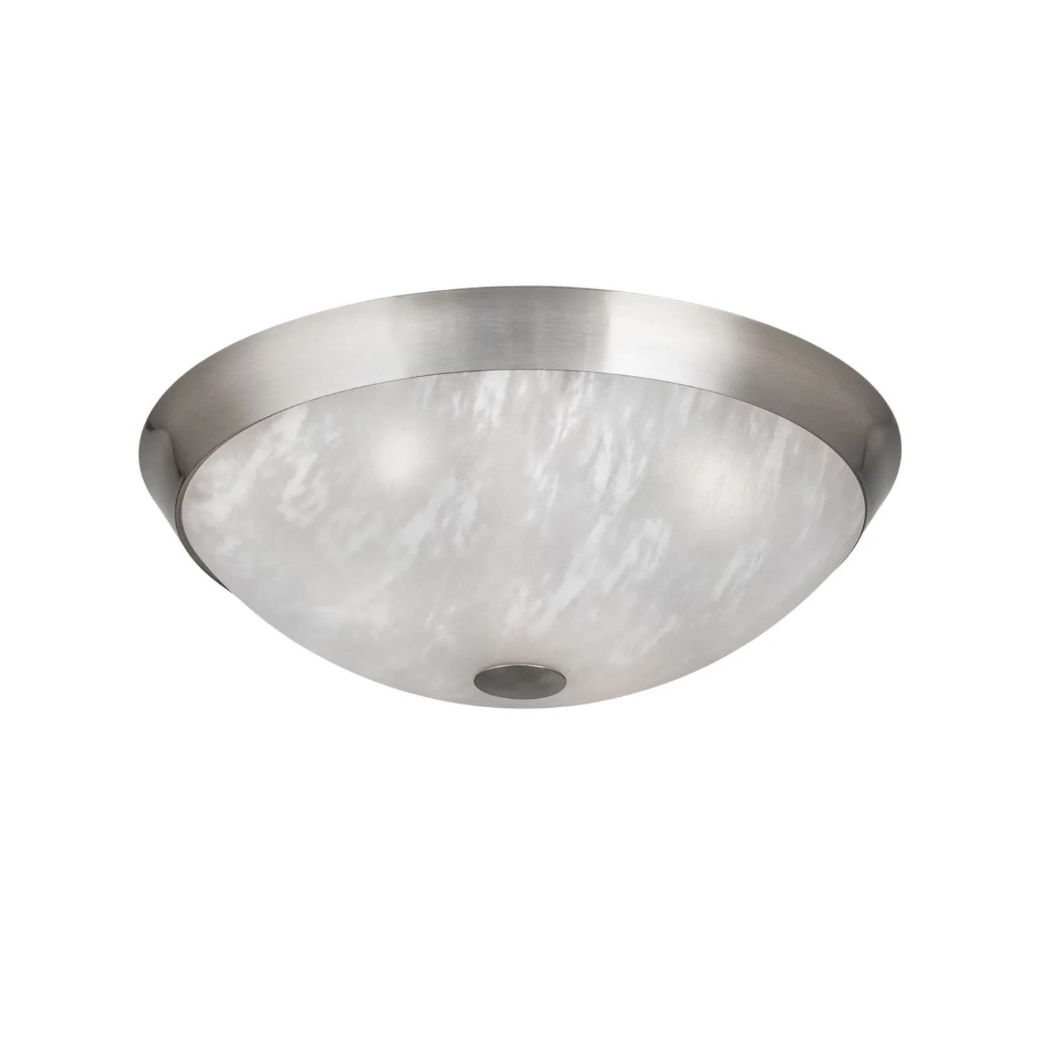 Orion Leuchten Deckenleuchte Opalglas mit Marmoroptik 42 cm Satin