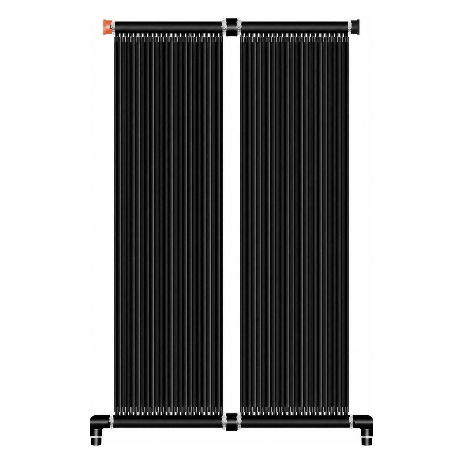 KESSER Solarkollektor Poolheizung Erweiterbar 300 x 140 cm Schwarz