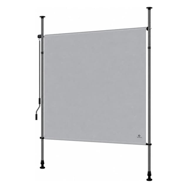KESSER Klemmmarkise Senkrechtmarkise Blickdicht 200 x 310 cm Grau