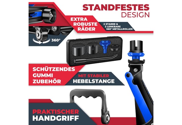 MASKO Hydraulischer Rangierwagenheber Tragkraft 2.5 Tonnen Blau