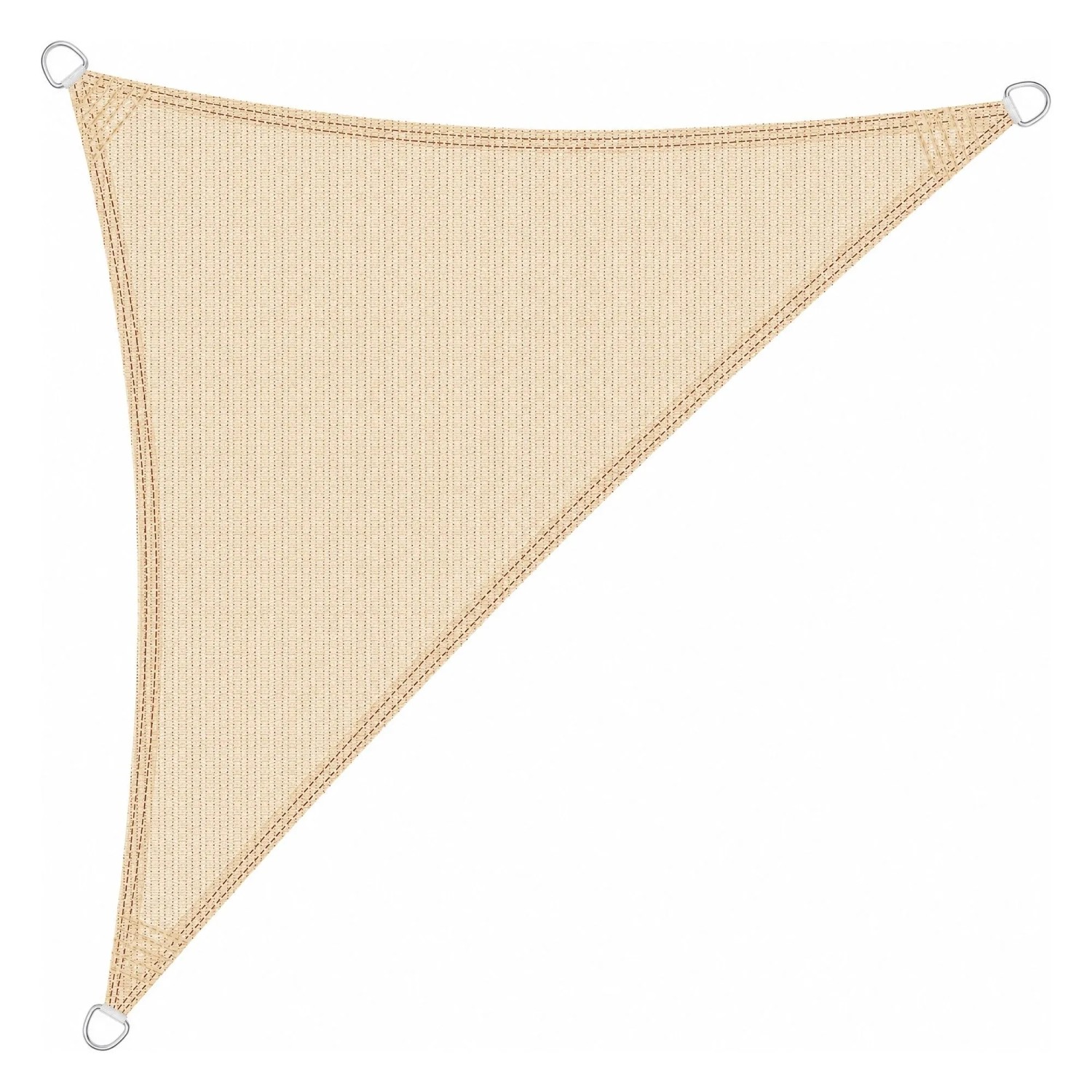 KESSER Sonnensegel Aus HDPE Dreieck 2.5 x 2.5 x 3.5 m Farbe Creme