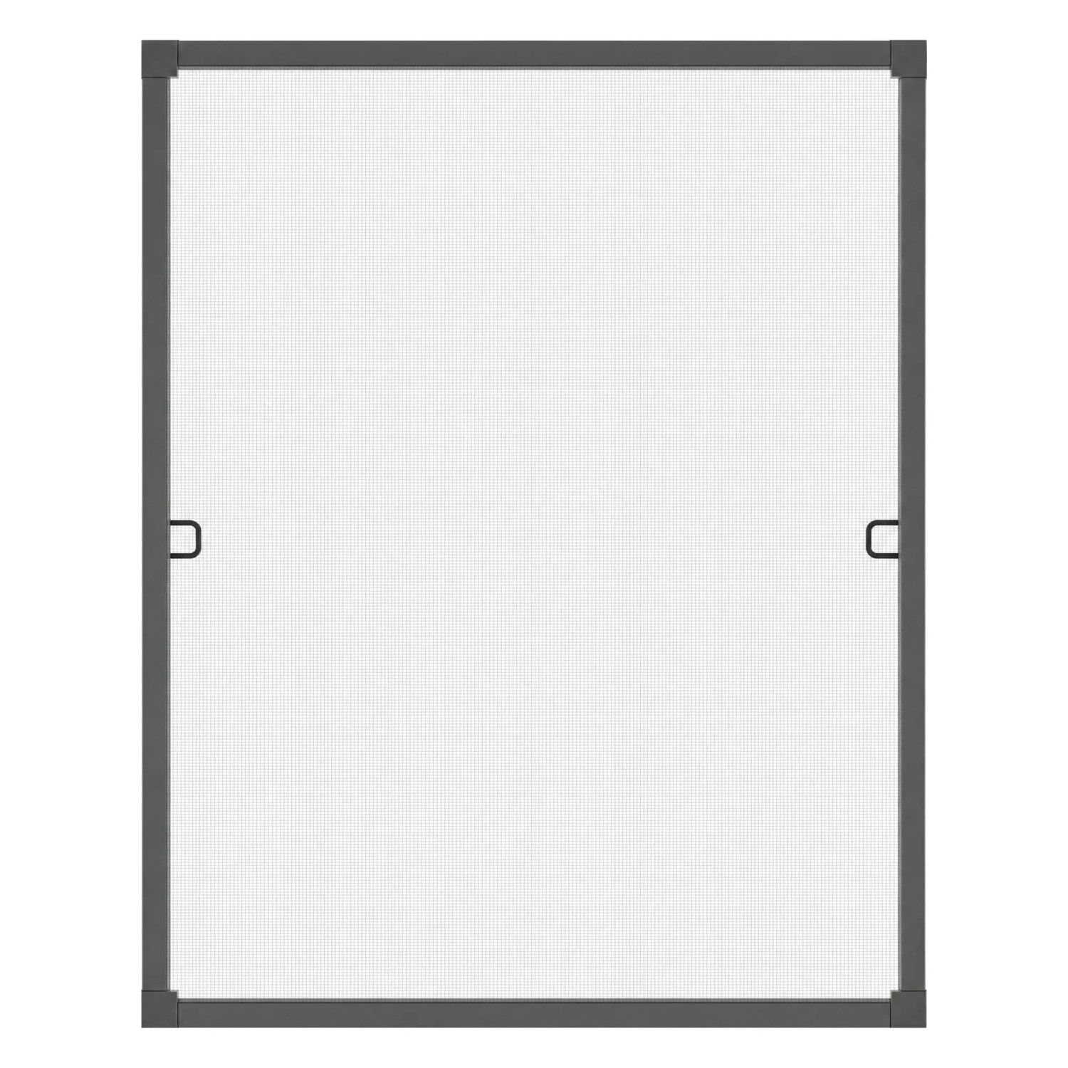KESSER Fliegengitter für Fenster mit Aluminiumrahmen 100 x 120 cm Anthrazit