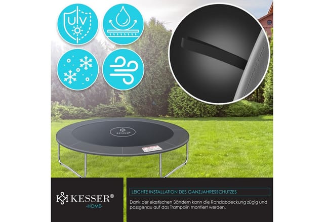 KESSER Trampolin-Randabdeckung UV-beständig für Trampolin 426 cm Anthrazit