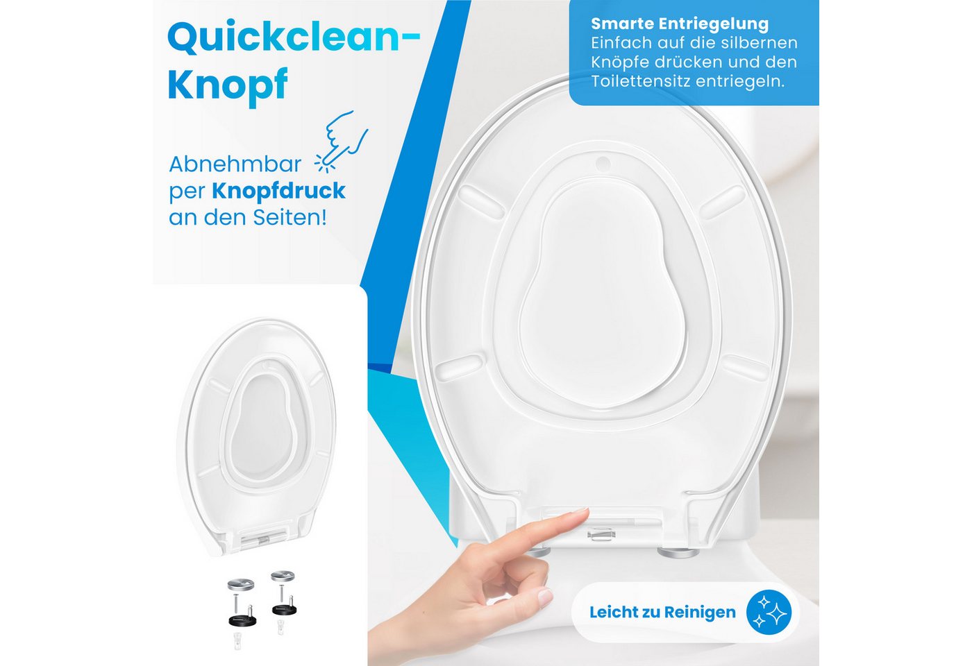 KESSER WC-Sitz Family mit Absenkautomatik und Softclose Weiß Bild 3