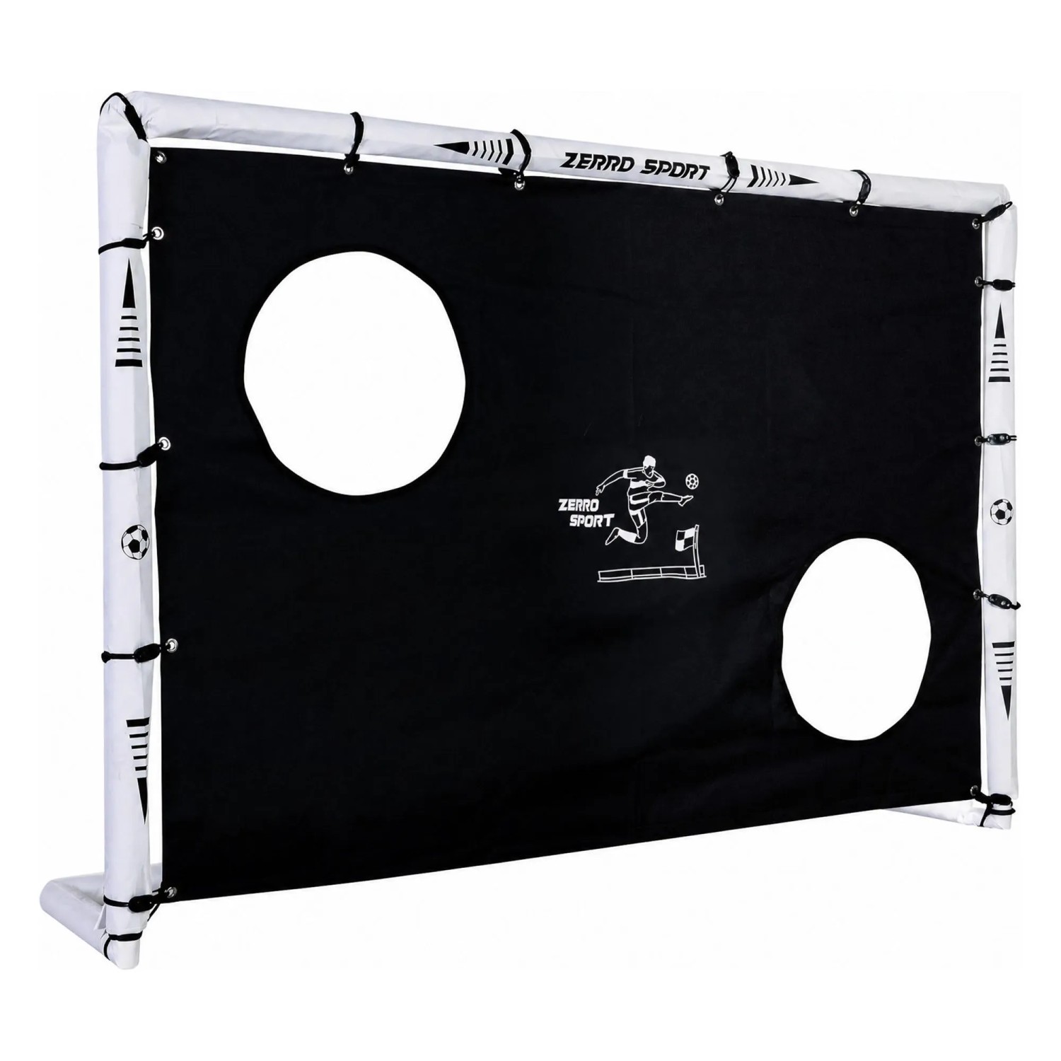 KESSER Fußball Torwand für Fußballtor mit Polster 300 cm Schwarz