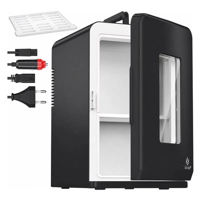 KESSER 2 In 1 Mini-Kühlbox mit Kühl- und Heizfunktion 15, Schwarz