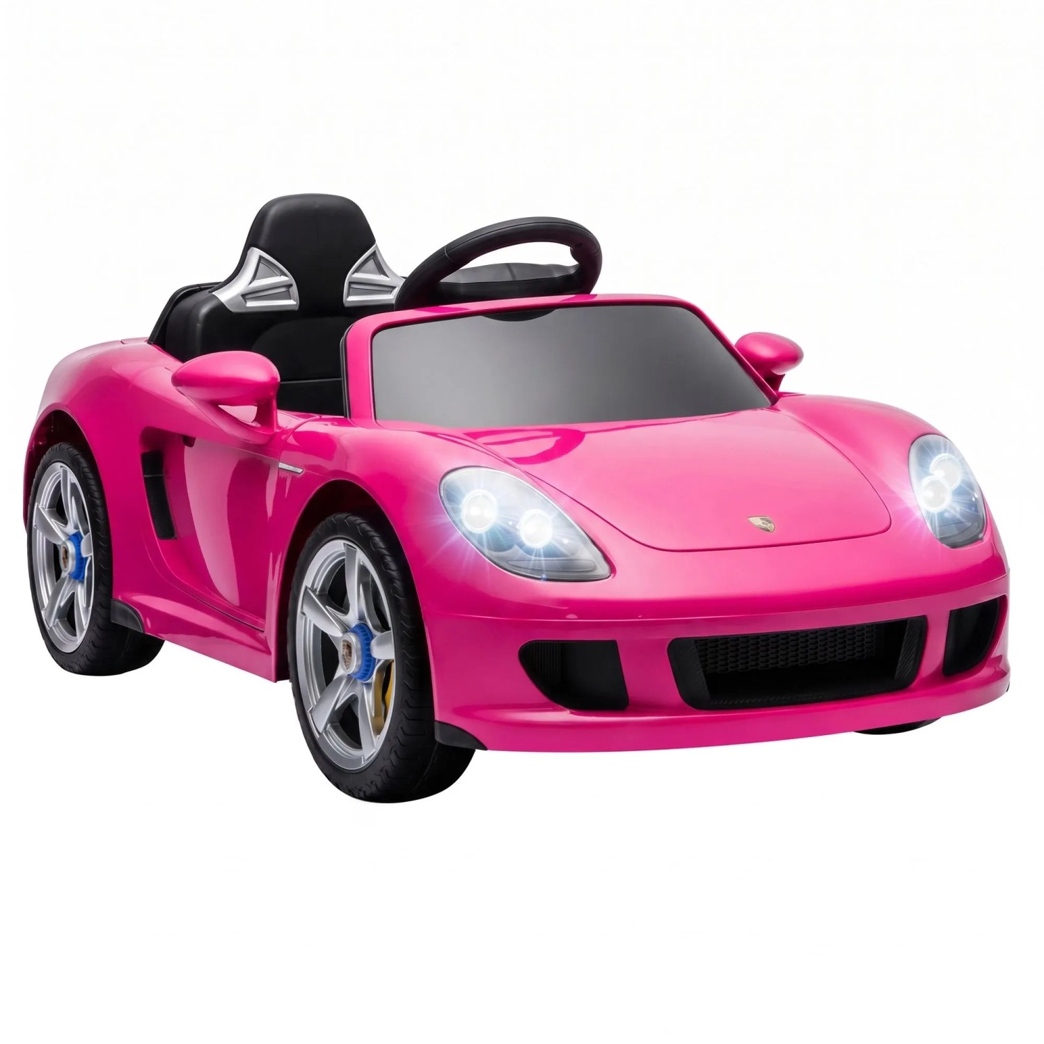 AIYAPLAY Kinder Elektroauto Kunststoff Metall 111,1L x 59B x 45H cm Rosa