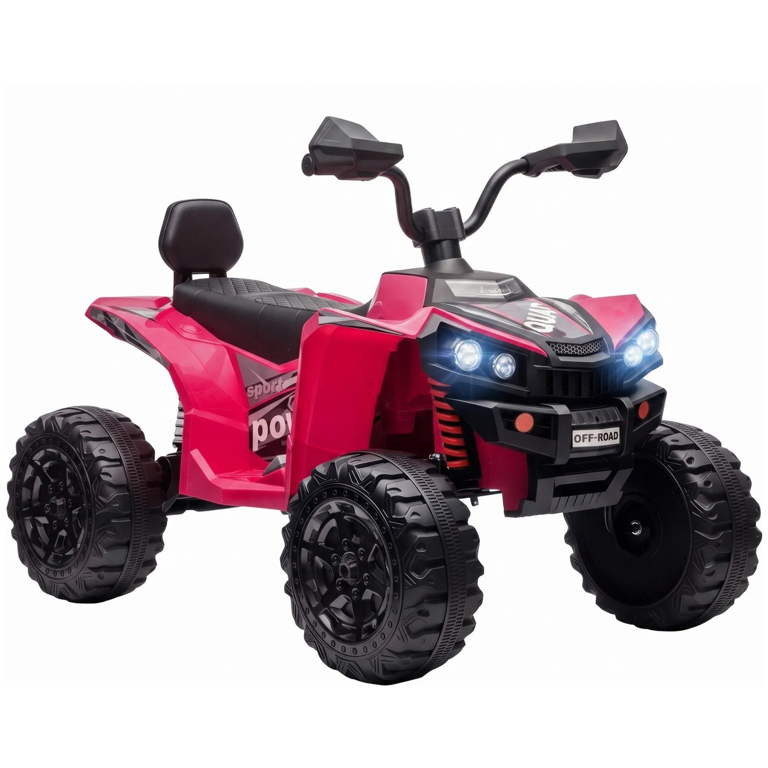 AIYAPLAY Kinderquad Metall Kunststoff 106L x 63B x 76H cm Rosa