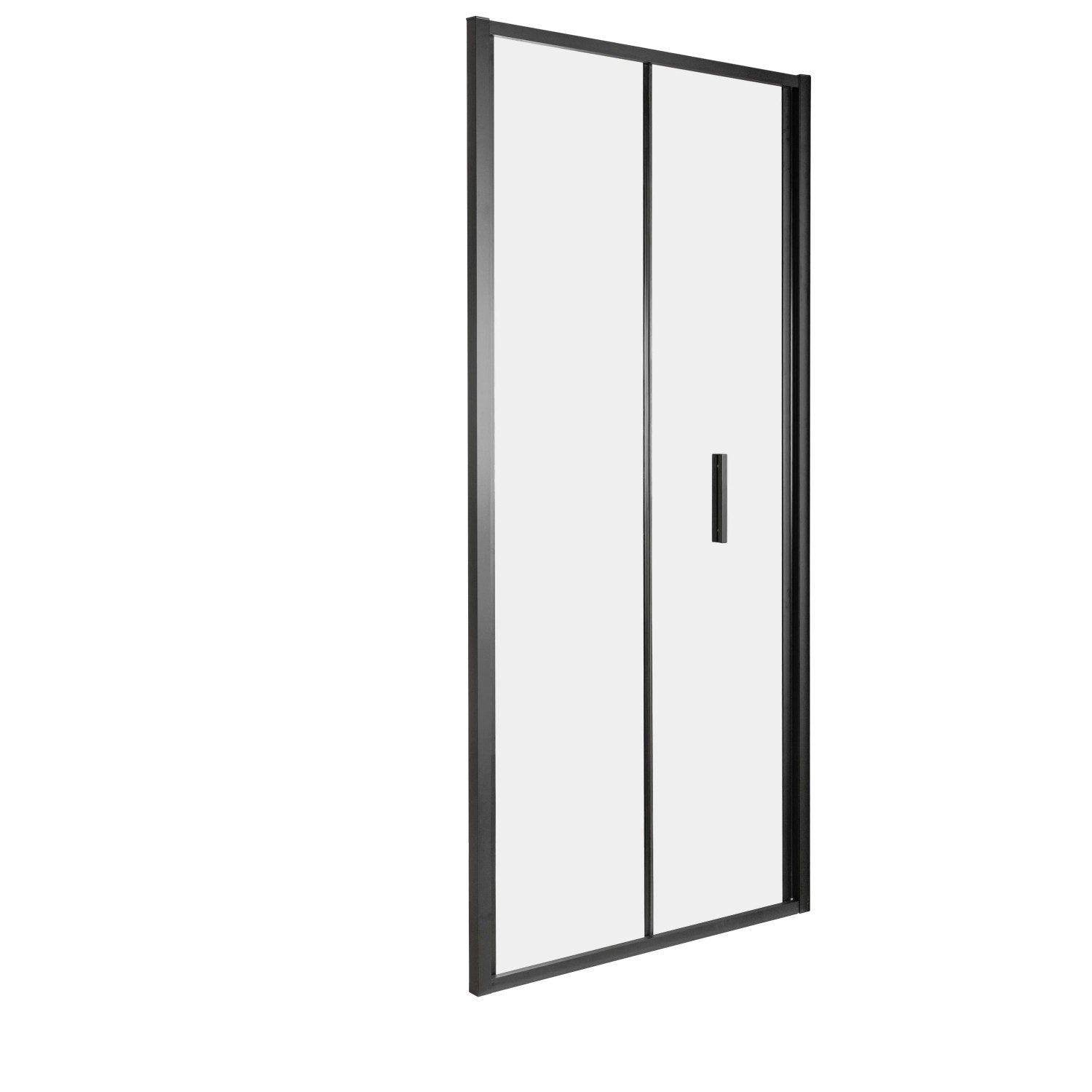 Kerra Duschtür Solid DH Schwarz 100 x 195 cm