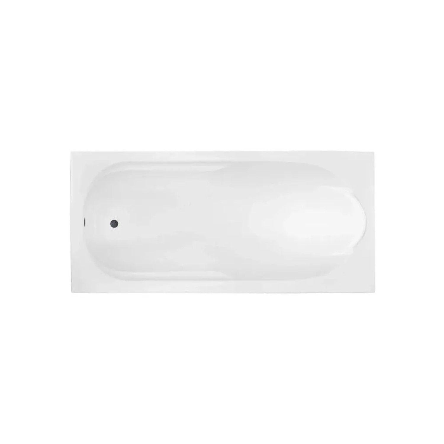 Bad Land Rechteck-Badewanne 150x70 mit Acrylschürze und Bambus-Badewannenablage mit KODI-Kopfstütze inkl. Ablauf & Füße