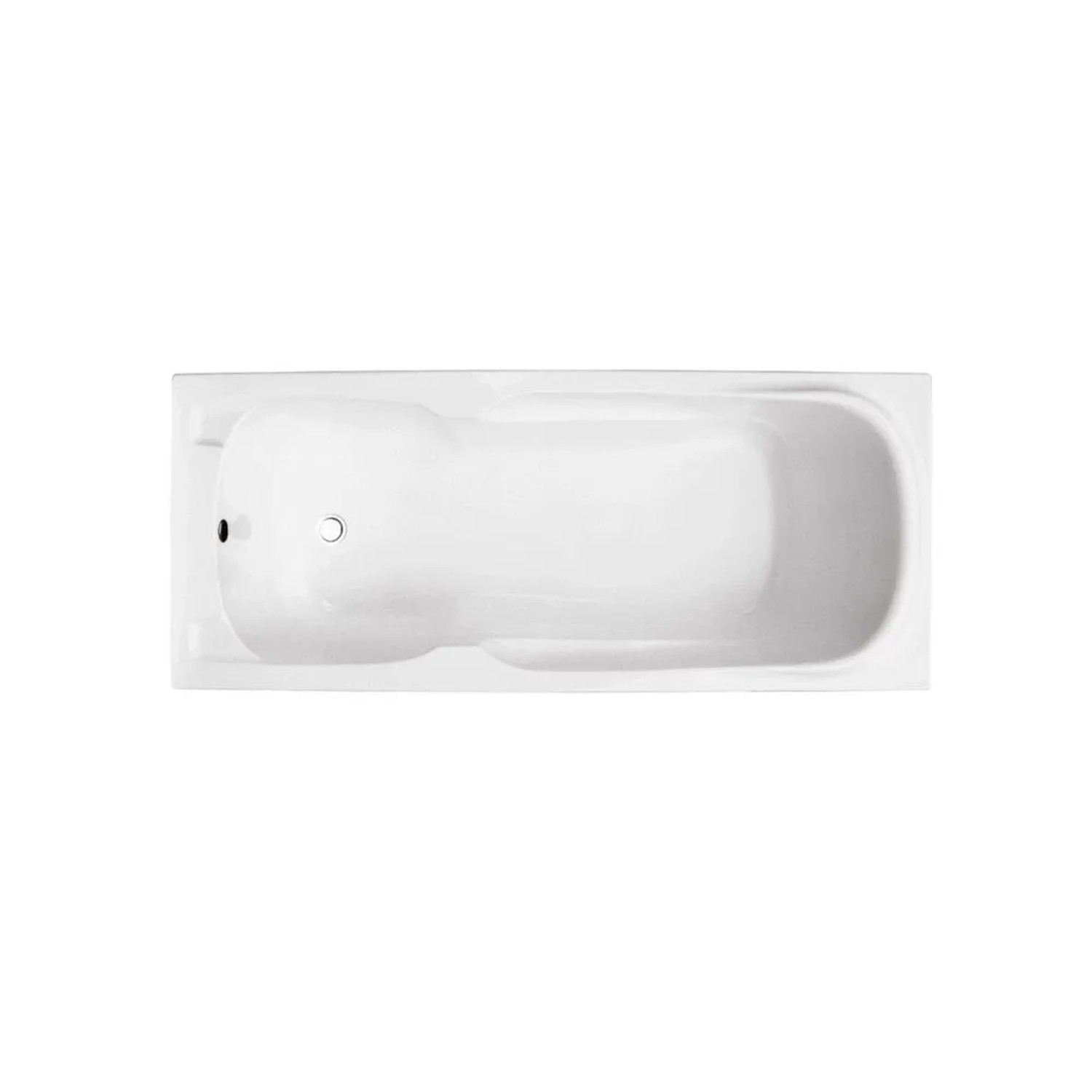 Bad Land Rechteck-Badewanne 140x70 mit Styroporverkleidung inkl. Ablauf & Füße
