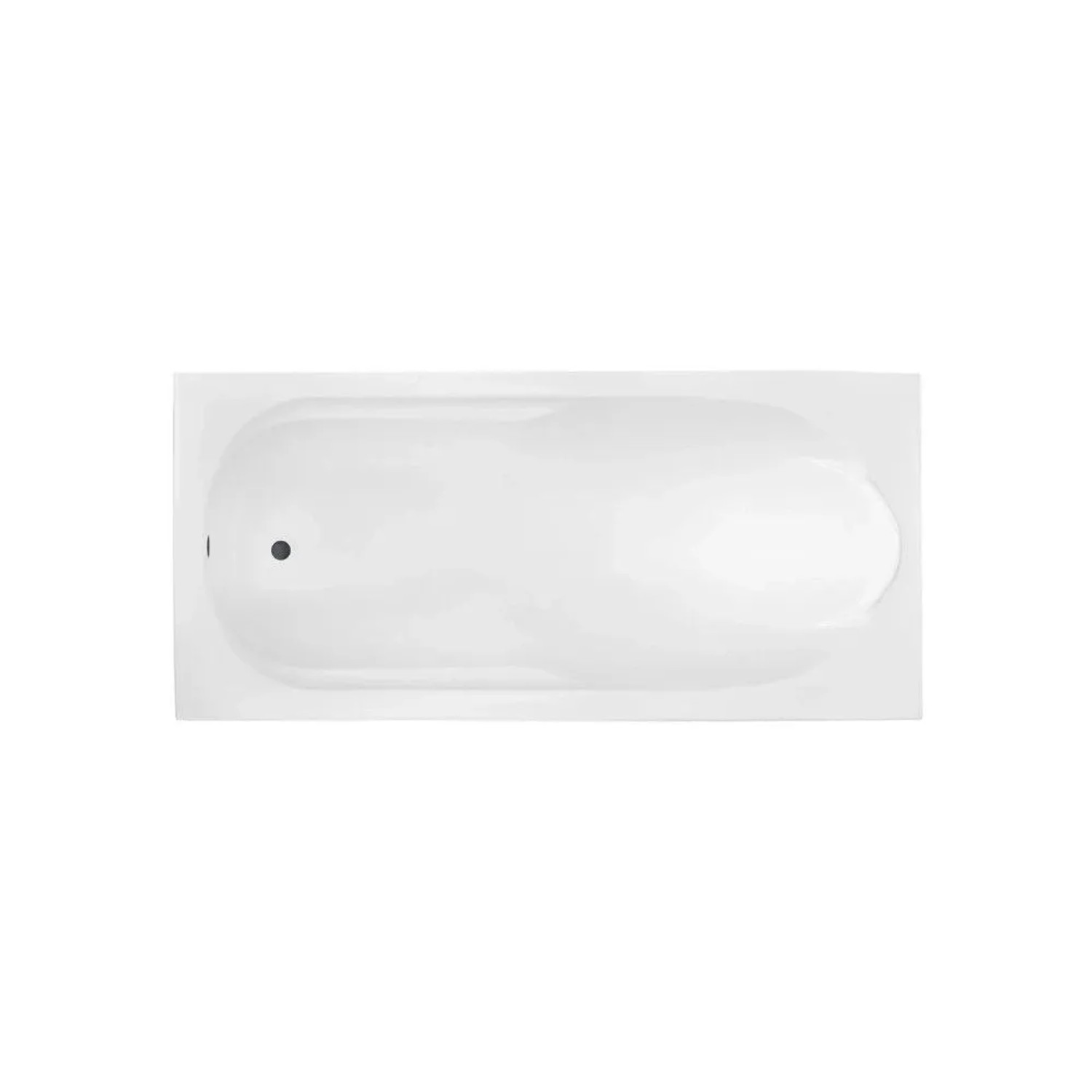 Bad Land Rechteck-Badewanne 160x70 mit Acrylschürze und KODI-Kopfstütze inkl. Ablauf & Füße