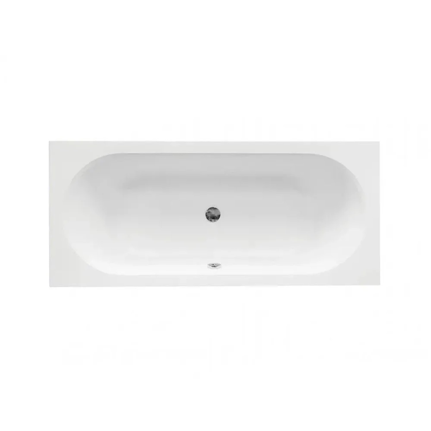 Bad Land Rechteck-Badewanne 180x80 mit Styroporverkleidung und Bambus-Badewannenablage mit Kopfstütze inkl. Ablauf & Füße