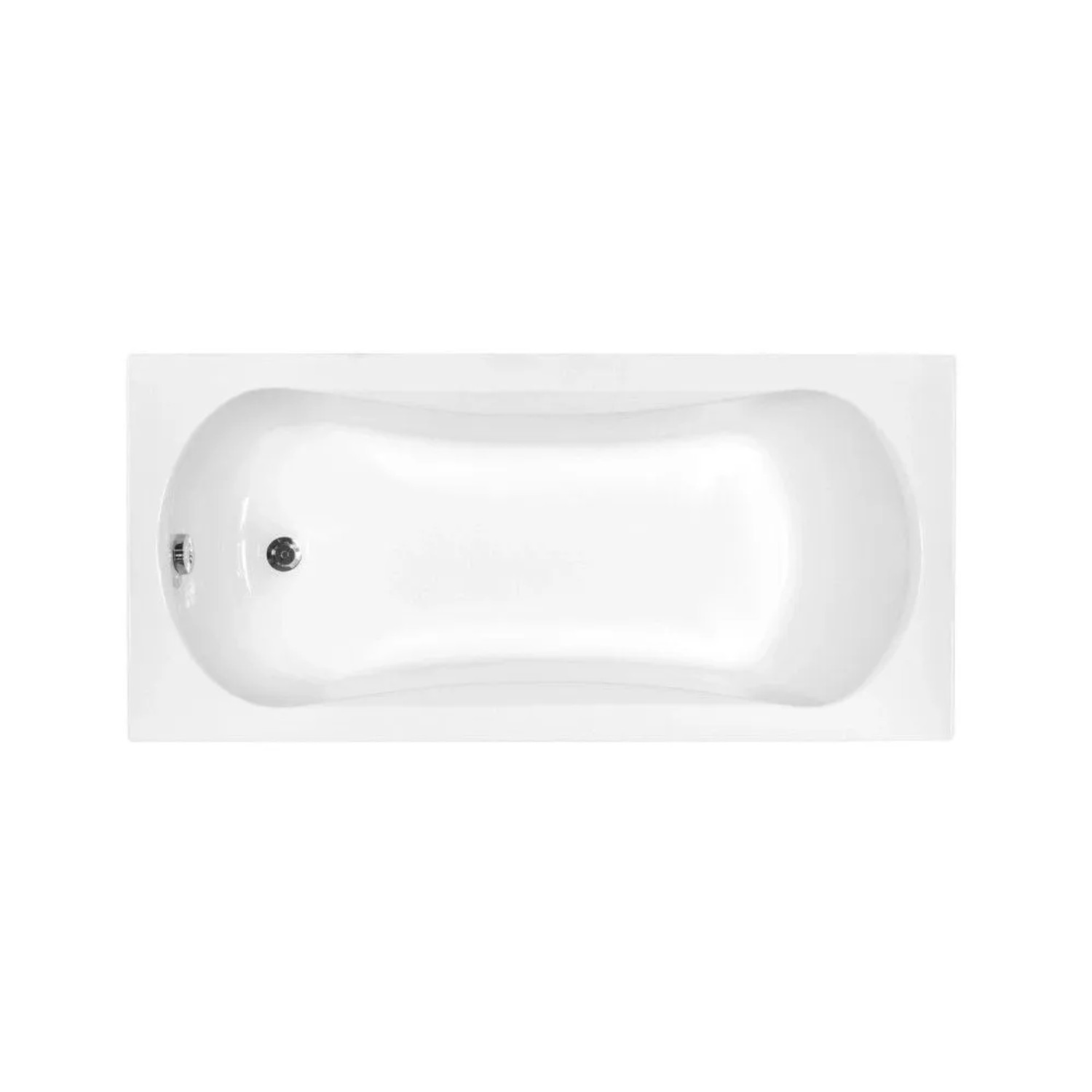 Bad Land Rechteck-Badewanne 170x70 mit Styroporverkleidung inkl. Ablauf & Füße