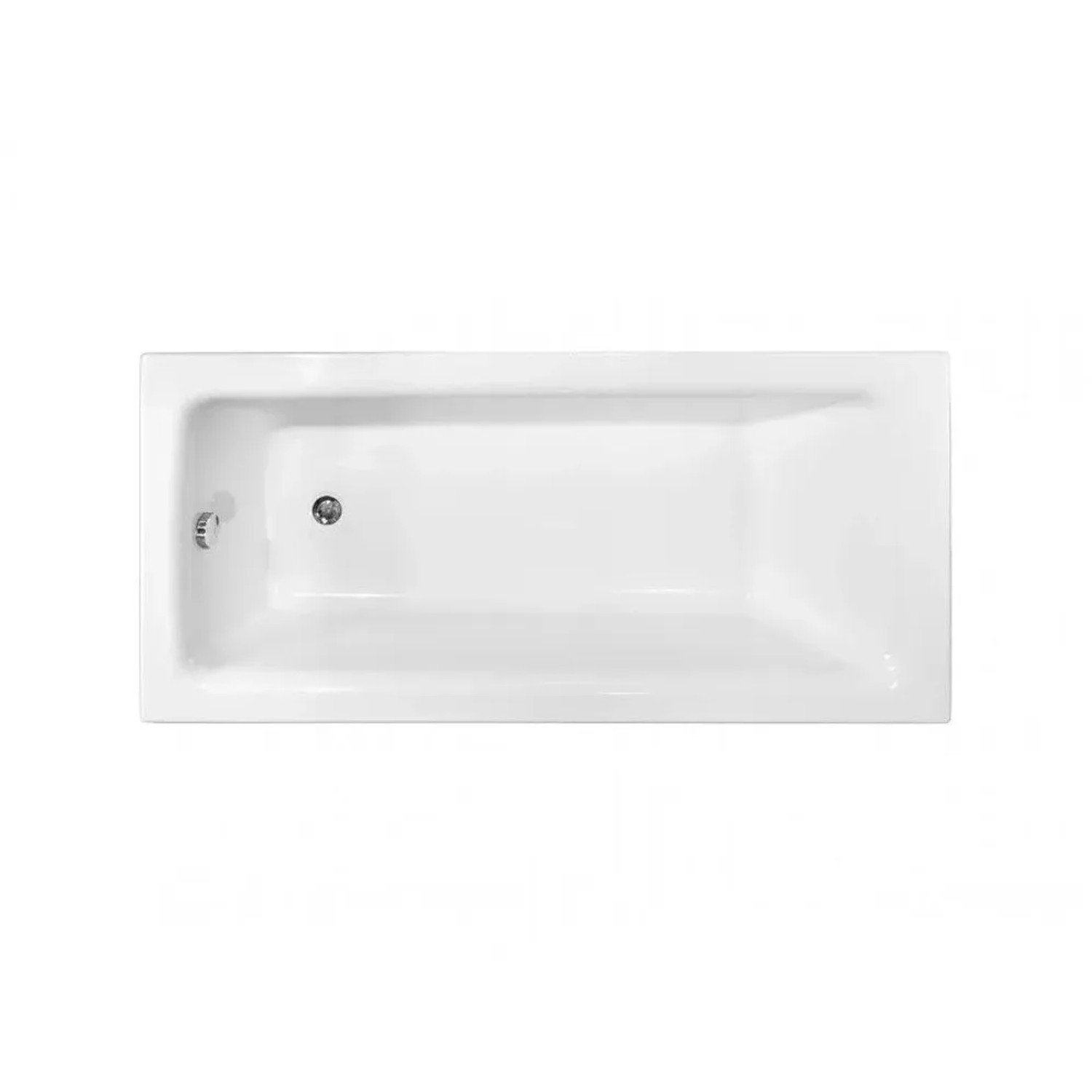 Bad Land Rechteck-Badewanne 120x70 mit Styroporverkleidung und Bambus-Badewannenablage mit KODI-Kopfstütze inkl. Ablauf & Füße