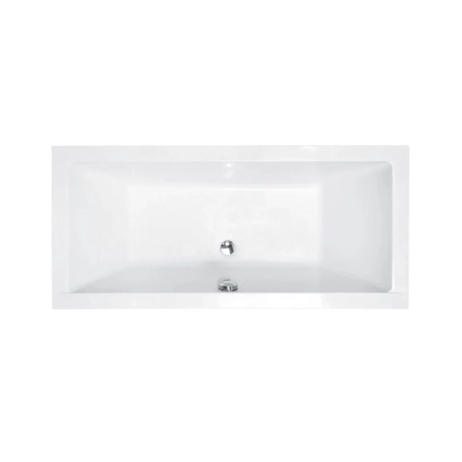 Bad Land Rechteck-Badewanne 190x90 mit Bambus-Badewannenablage und KODI-Kopfstütze inkl. Ablauf & Füße