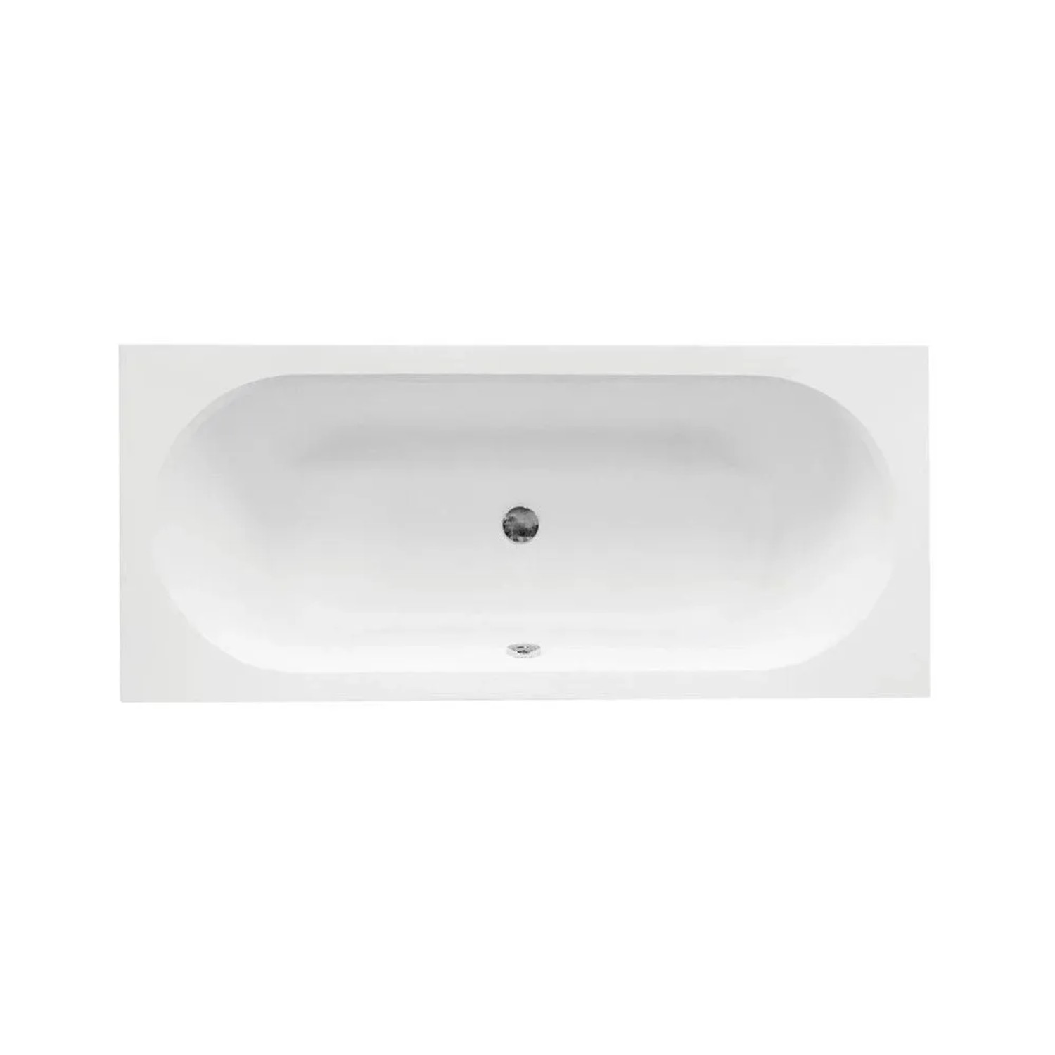 Bad Land Rechteck-Badewanne 160x75 mit Styroporverkleidung und Kopfstütze inkl. Ablauf & Füße