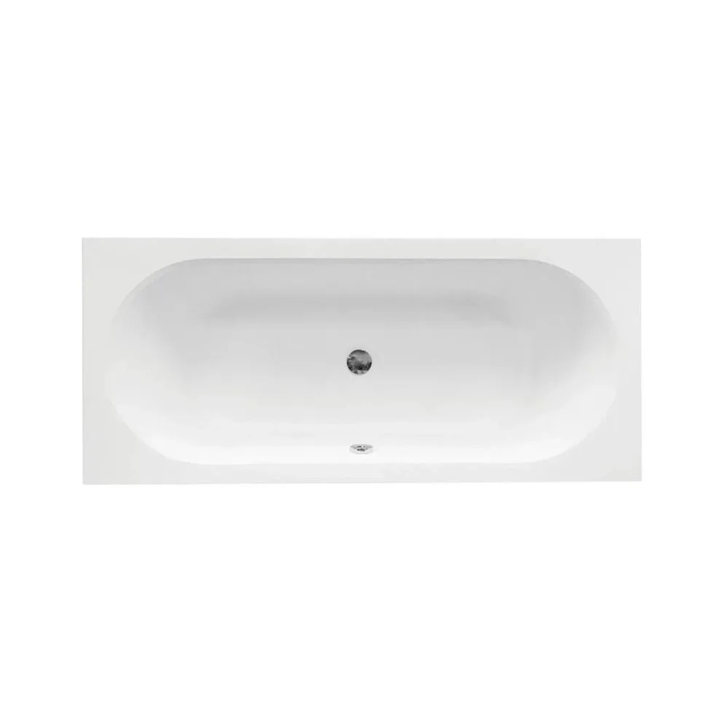 Bad Land Rechteck-Badewanne 170x75 mit Kopfstütze inkl. Ablauf & Füße