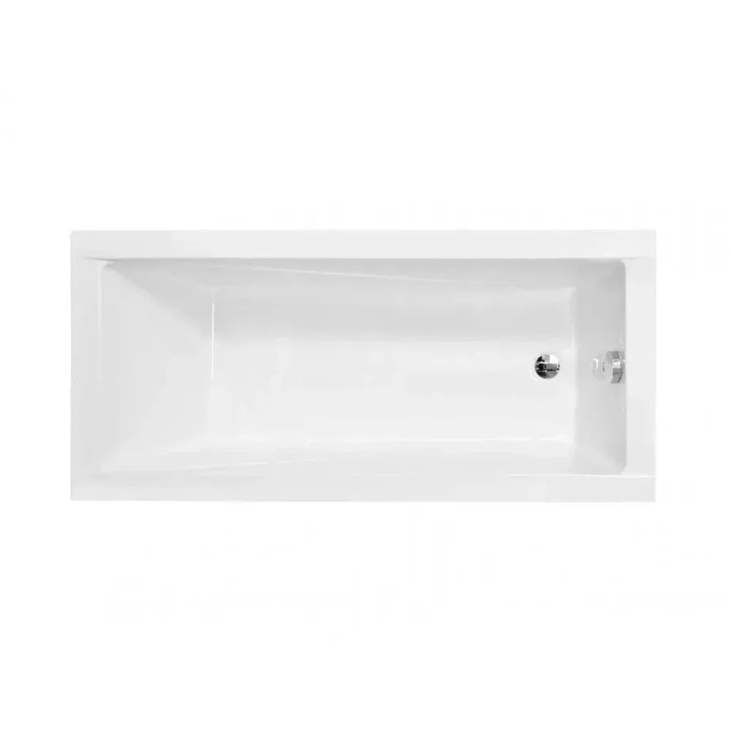 Bad Land Rechteck-Badewanne 140x70 mit Wannenträger inkl. Ablauf & Füße