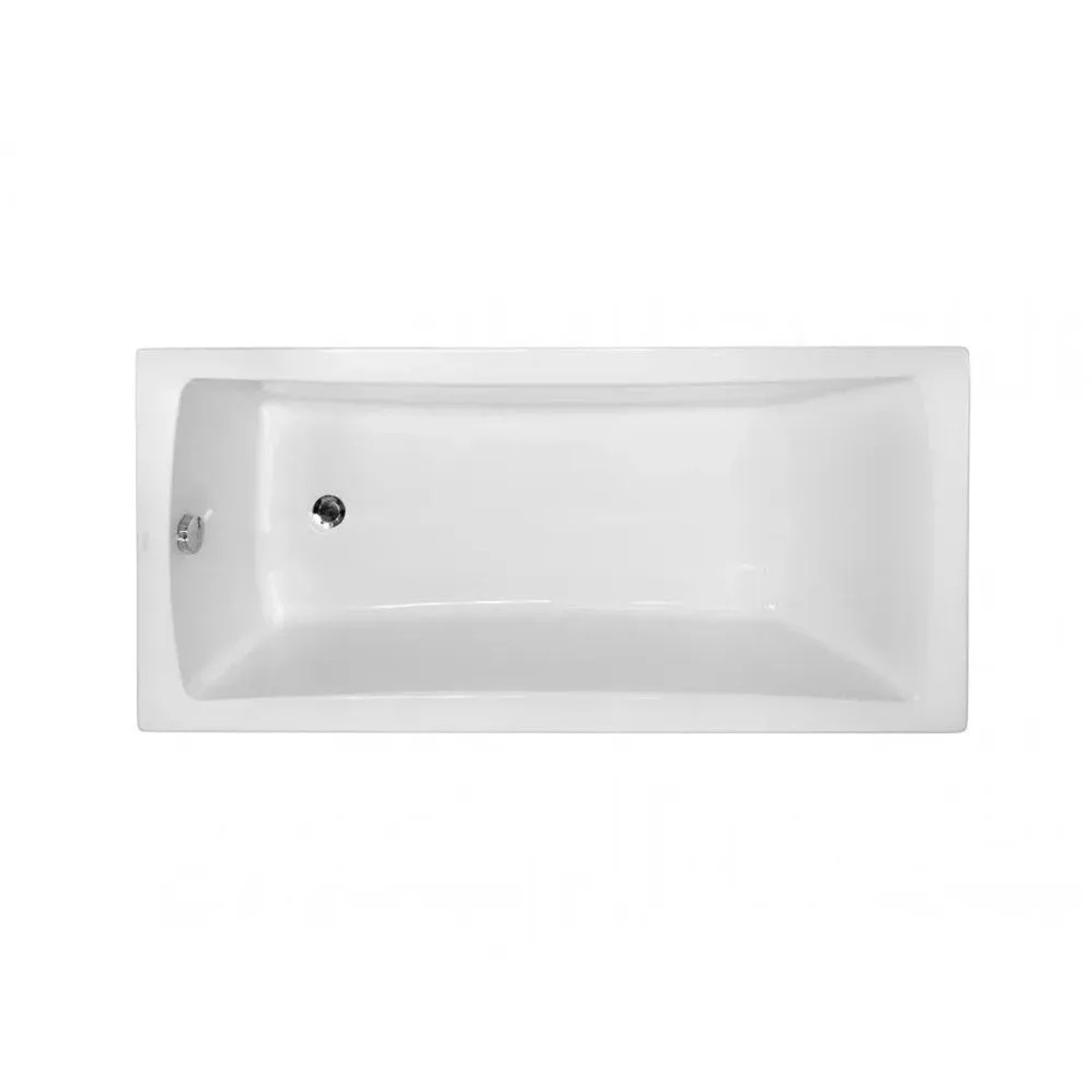 Bad Land Rechteck-Badewanne 150x70 mit Bambus-Badewannenablage inkl. Ablauf & Füße