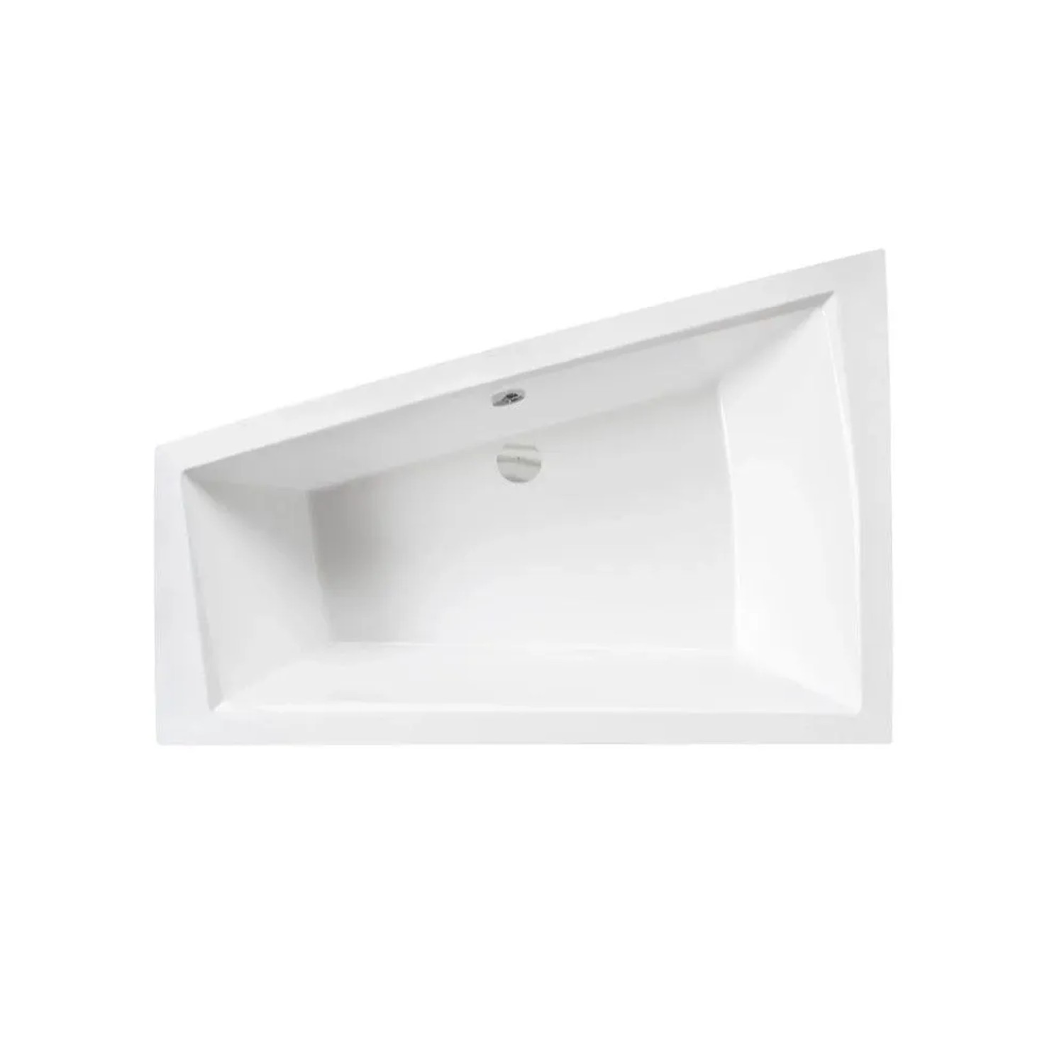 Bad Land Eckbadewanne 170x125 Links mit Acrylschürze und 2 KODI-Kopfstützen inkl. Ablauf & Füße
