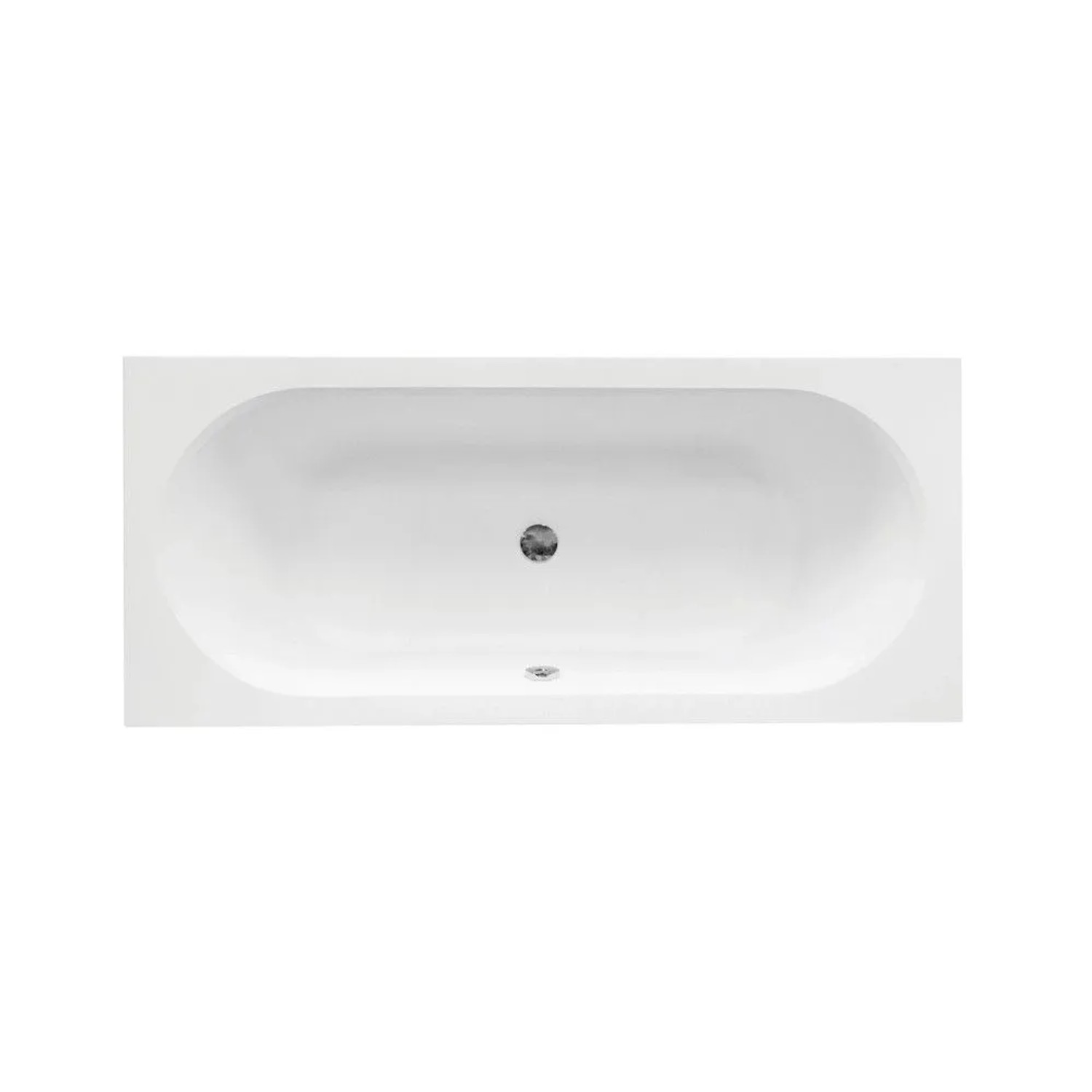 Bad Land Rechteck-Badewanne 150x75 mit Bambus-Badewannenablage inkl. Ablauf & Füße