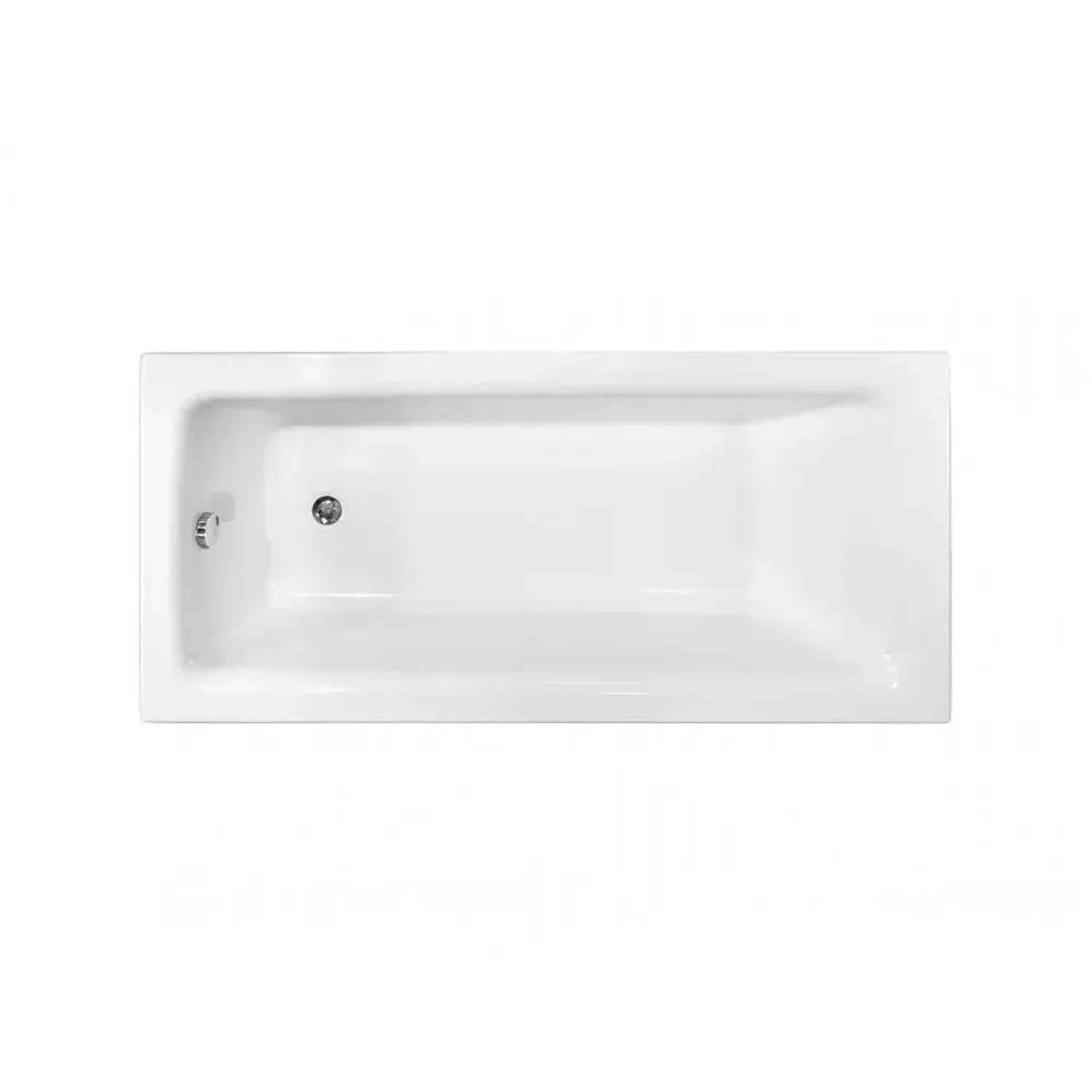 Bad Land Rechteck-Badewanne 110x70 mit Styroporverkleidung und Bambus-Badewannenablage mit KODI-Kopfstütze inkl. Ablauf & Füße