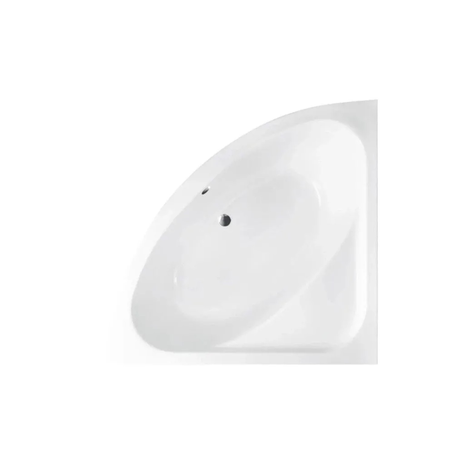 Bad Land Eckbadewanne 148x148 mit Styroporverkleidung inkl. Ablauf & Füße