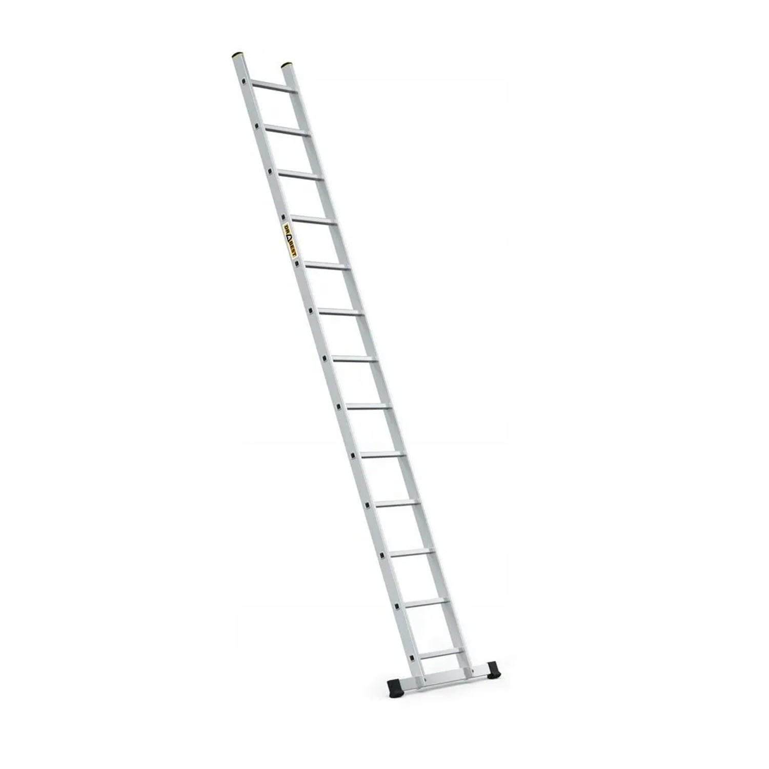 DRABEST Professionelle Aluminium Anlegeleiter 1x13, 13 Sprossen