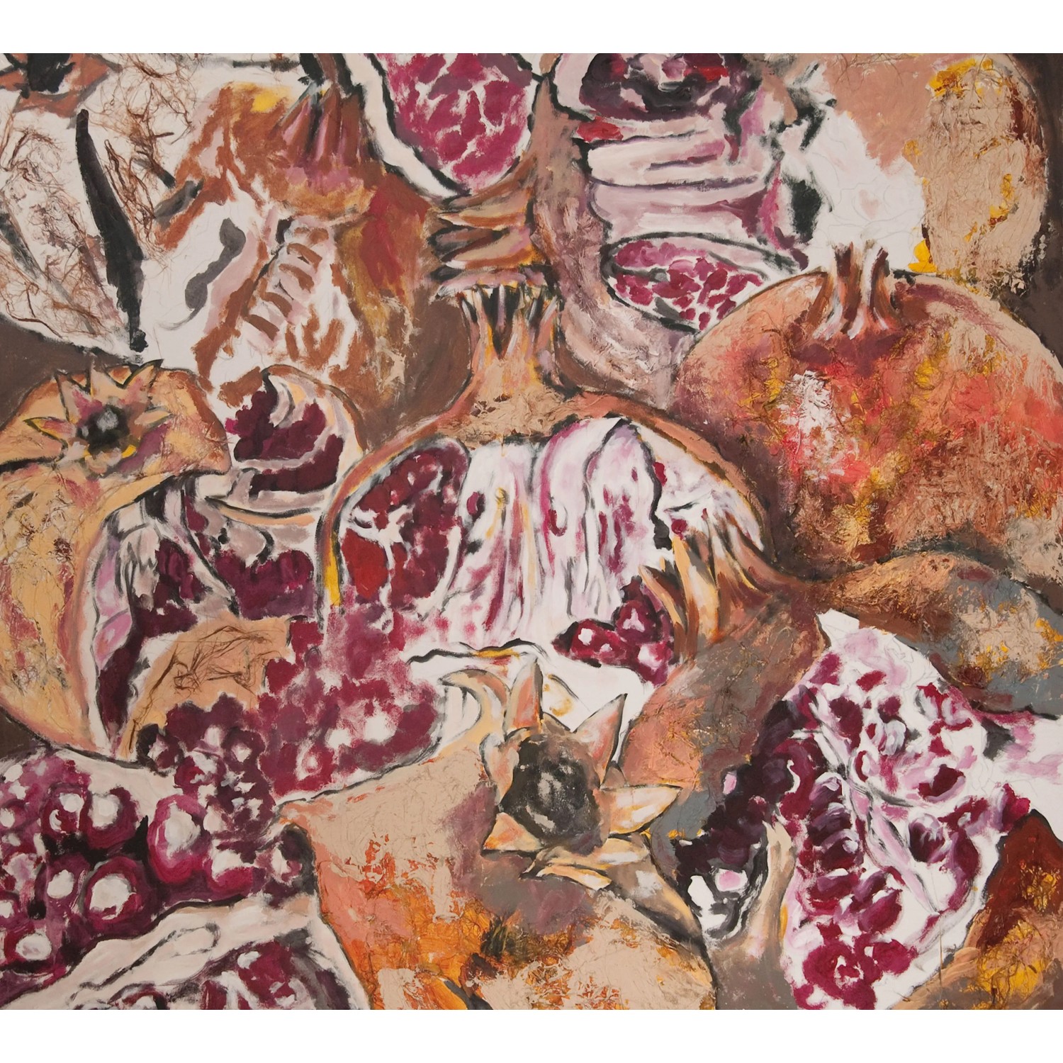 Erismann Fototapete Guido Maria Kretschmer Punica Granatum Rot 3,0m x 2,7m