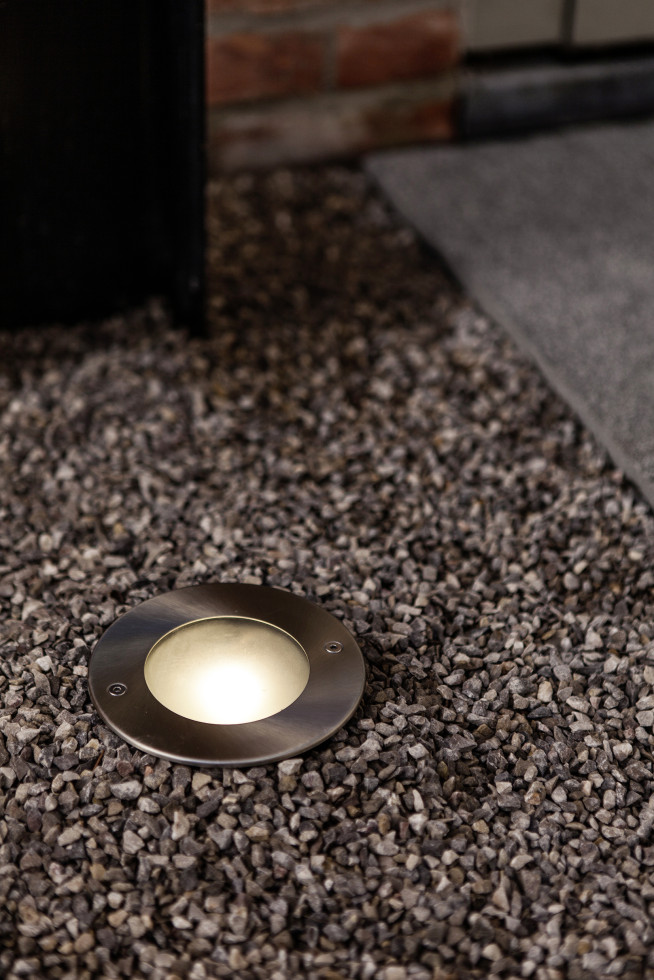 Lutec LED Einbauleuchte nickel Ø 12 cm warmweiß Strata