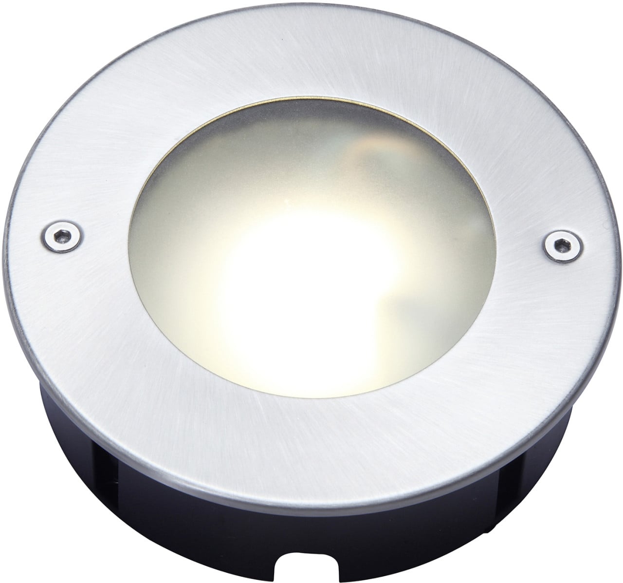 Lutec LED Einbauleuchte nickel Ø 12 cm warmweiß Strata Bild 2