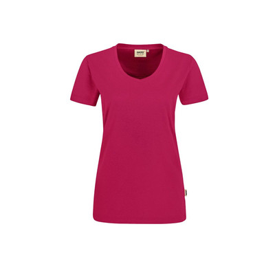 Damen V-Shirt Mikralinar® 181, magenta, Größe 5XL