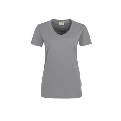 Damen V-Shirt Mikralinar® 181, titan, Größe 6XL