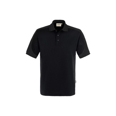 Poloshirt Contrast Mikralinar® 839, schwarz/anthrazit, Größe 4XL